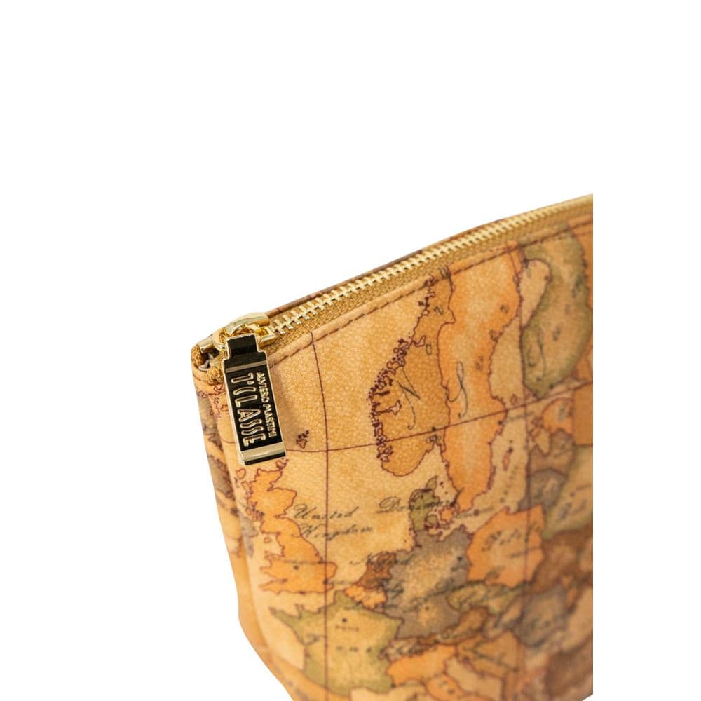 Alviero Martini Prima Classe Beige Cotton Clutch Bag - 3