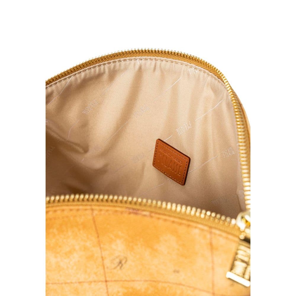 Alviero Martini Prima Classe Beige Cotton Clutch Bag - 4