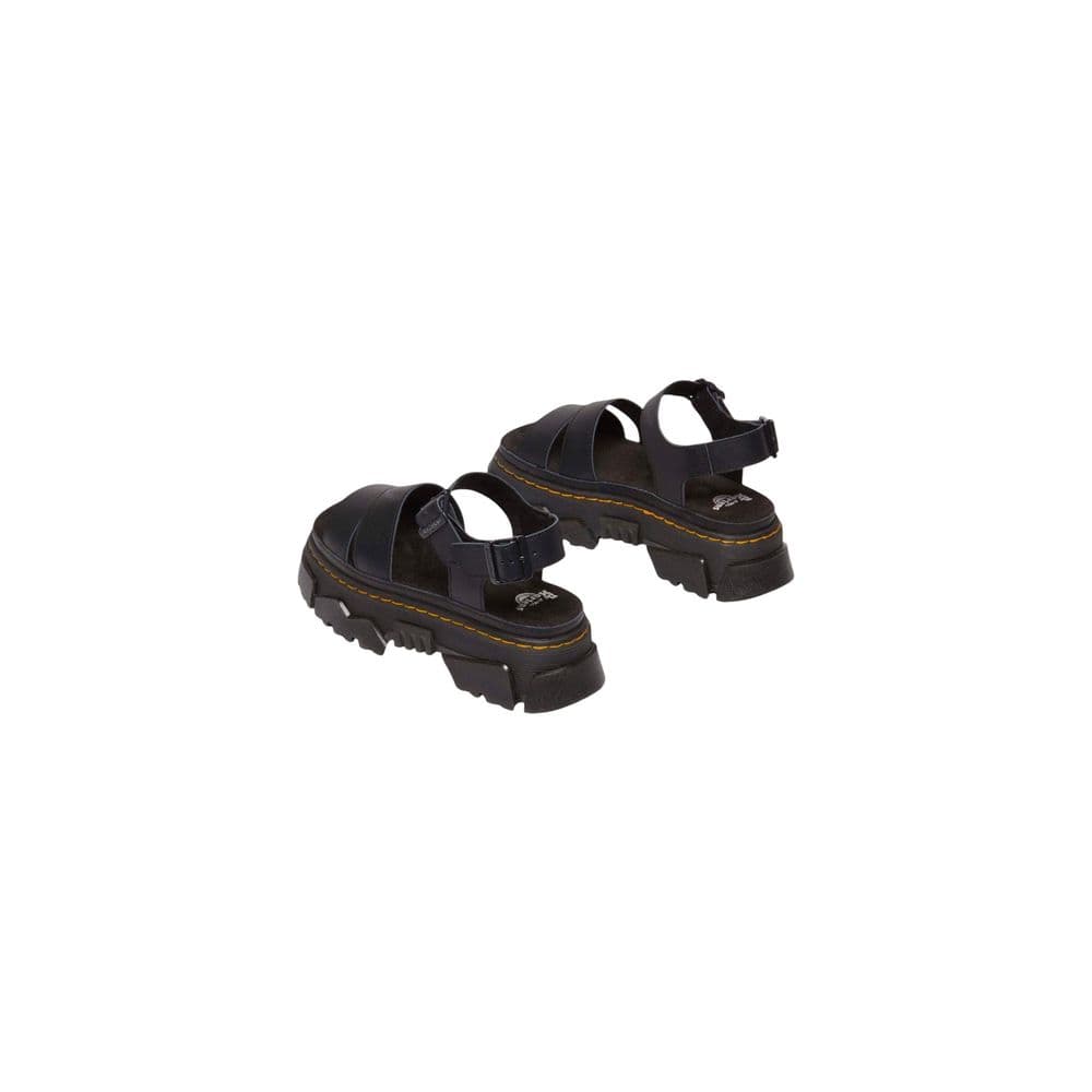 Dr. Martens Black Leather Flat Sandals - 5