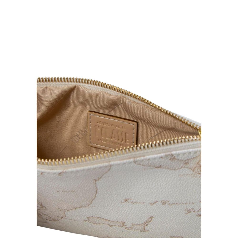 Alviero Martini Prima Classe White Cotton Clutch Bag - 3