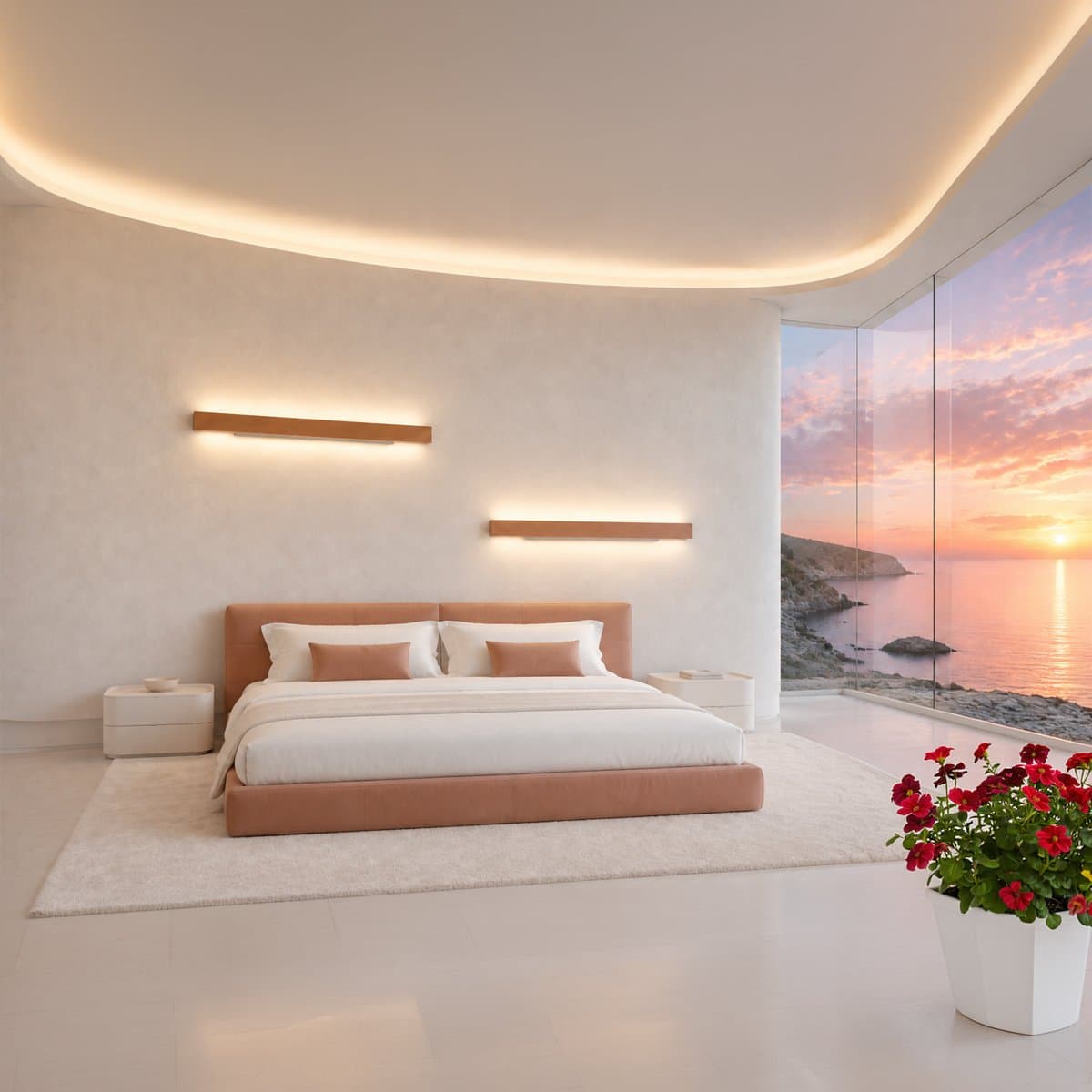 Applique moderno Promoluce DISPLAY A105 PF LED CCT 5950LM metallo pesca - 2