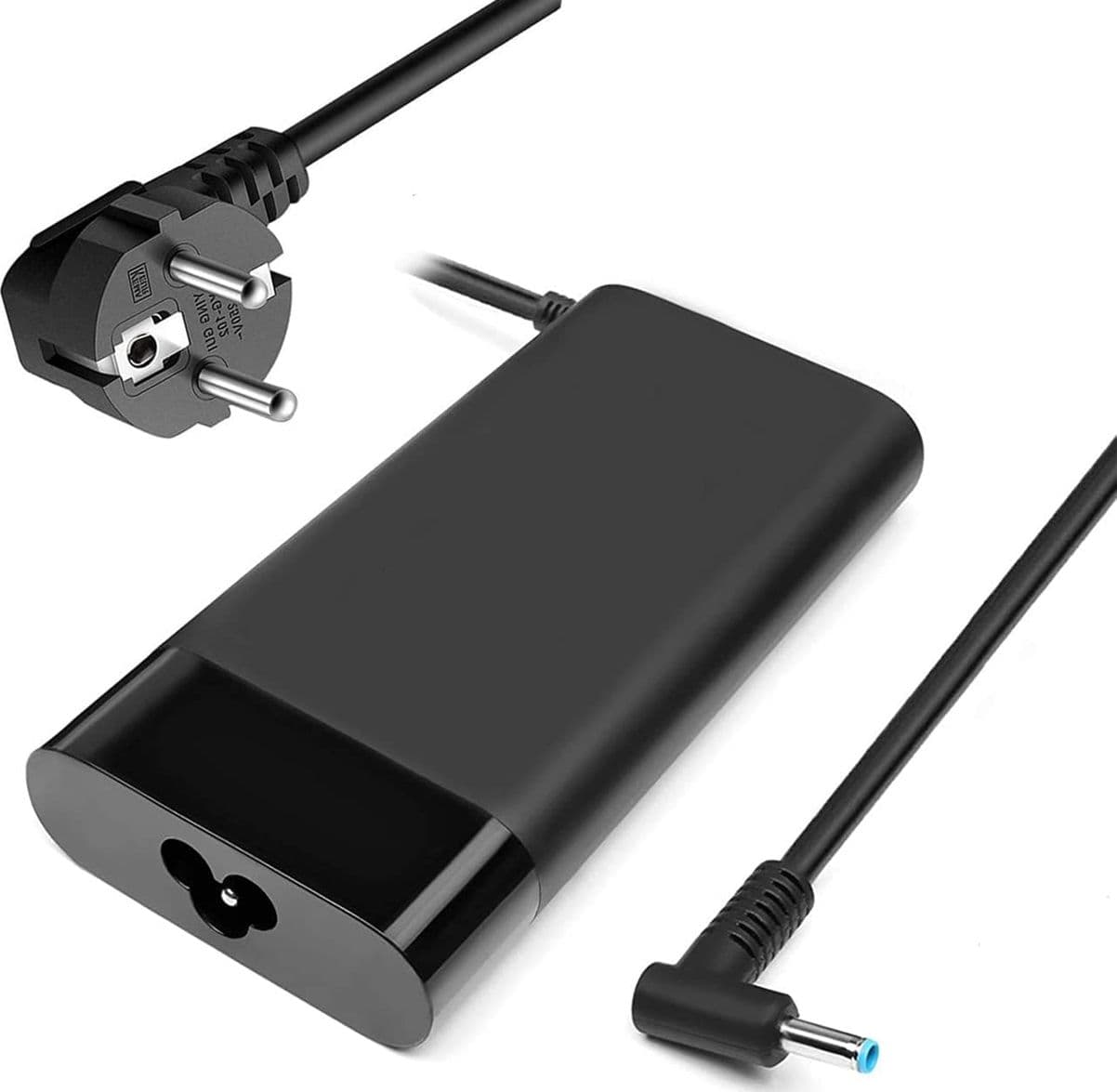 Caricabatterie Compatibile con Noteook o WorkStation HP 150W 19,5V 7,7A Spinotto Blu 4.5x3.0mm ZM-150W con Cavo di Alimentazione