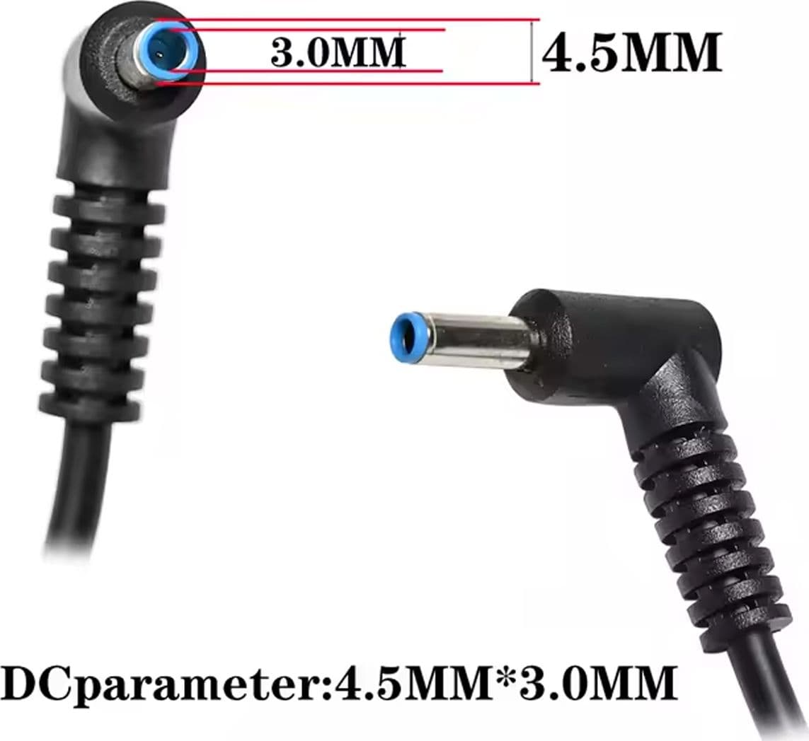 Caricabatterie Compatibile con Noteook o WorkStation HP 150W 19,5V 7,7A Spinotto Blu 4.5x3.0mm ZM-150W con Cavo di Alimentazione - 2