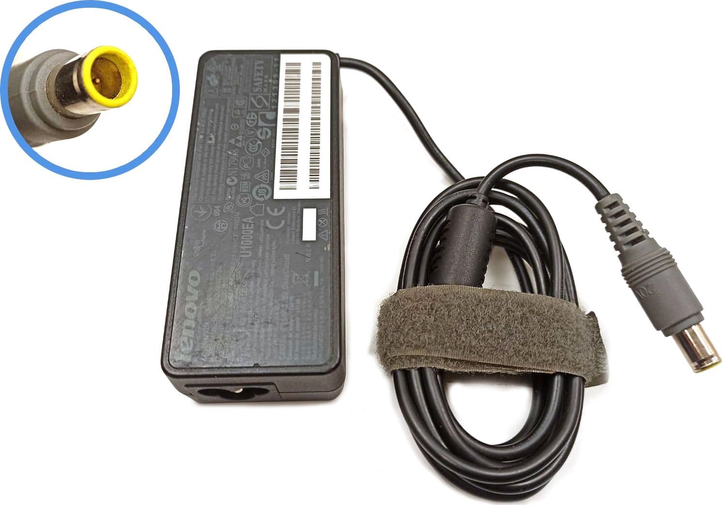 Caricatore di Alimentazione Originale LENOVO 20V 3.25A 65W Spinotto Giallo 7.9mm x 5.5mm - Ricondizionato - 2