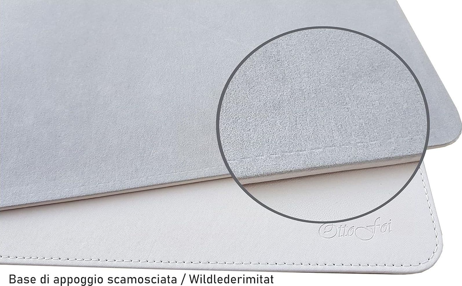 Cartone da 14 Unità di Tappetini Sottomano OttoFoi Scrivania in Simil Pelle Rigido Dimensioni 65 x 45 per Ufficio e Casa Beige - Leggere Descrizione - 3