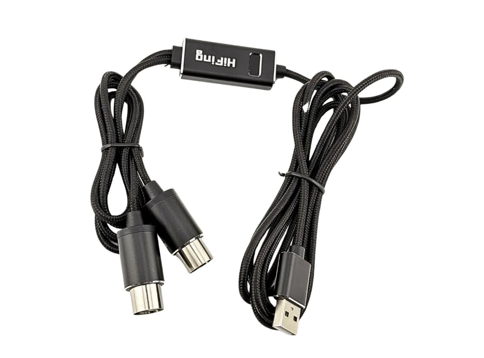 Cavo Adattatore MIDI USB-A con Indicatore Luminoso Interfaccia MIDI a 5 Pin Convertitore Ingresso-Uscita MIDI PC Mac Laptop 16 Canali - 2