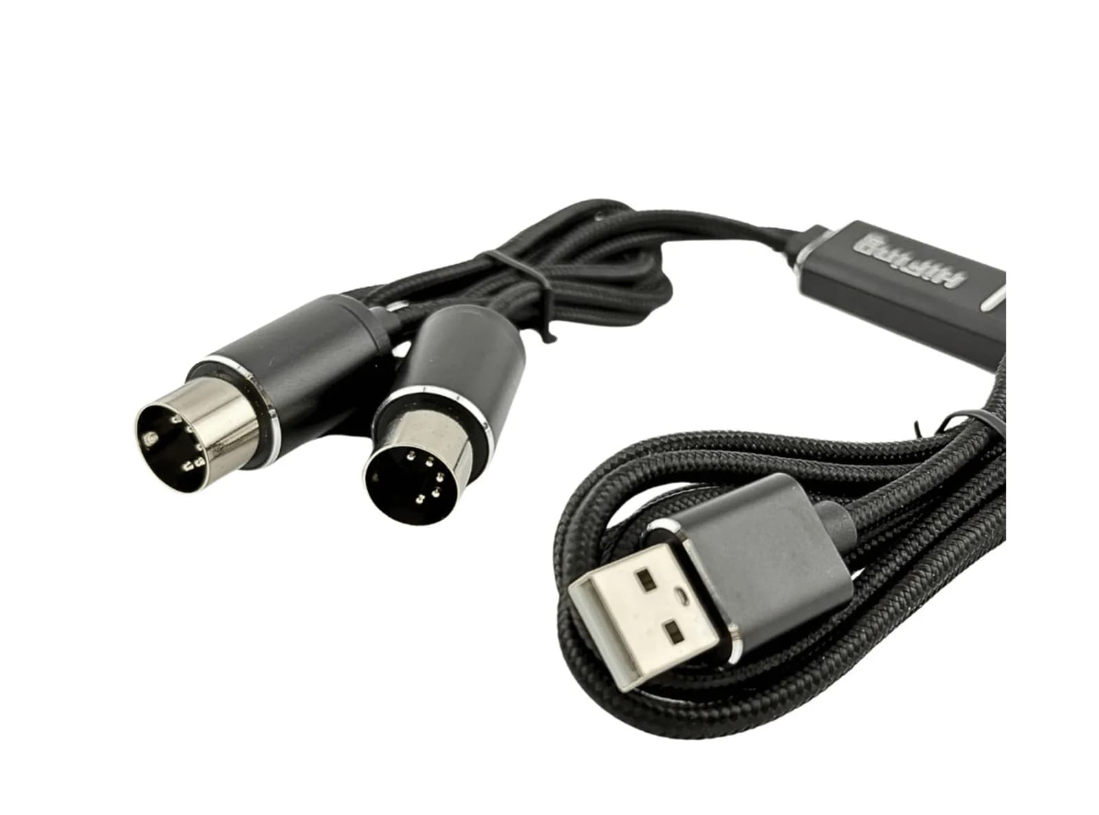 Cavo Adattatore MIDI USB-A con Indicatore Luminoso Interfaccia MIDI a 5 Pin Convertitore Ingresso-Uscita MIDI PC Mac Laptop 16 Canali - 3