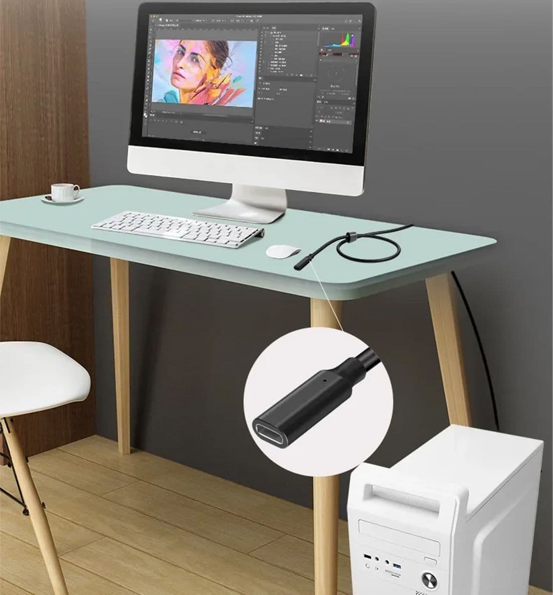 Cavo Prolunga USB-C 3M Estensione Tipo C Maschio Femmina per Ricarica Rapida Dati e Video 10Gbps 100W 4K - 4