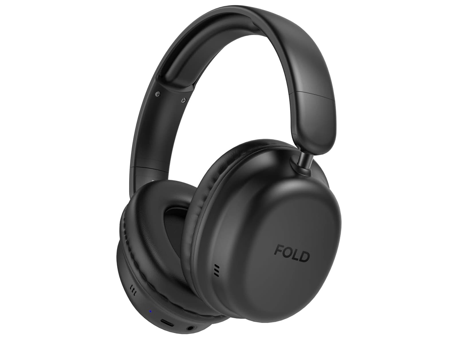 Cuffie Over Ear Wireless VulTech HBT-30BK Bluetooth 5.4 con Cancellazione Attiva del Rumore ANC Microfono Integrato Ingresso Aux Pieghevoli Ricarica USB-C Batteria 12 Ore Per Android e iOS Nero - 2