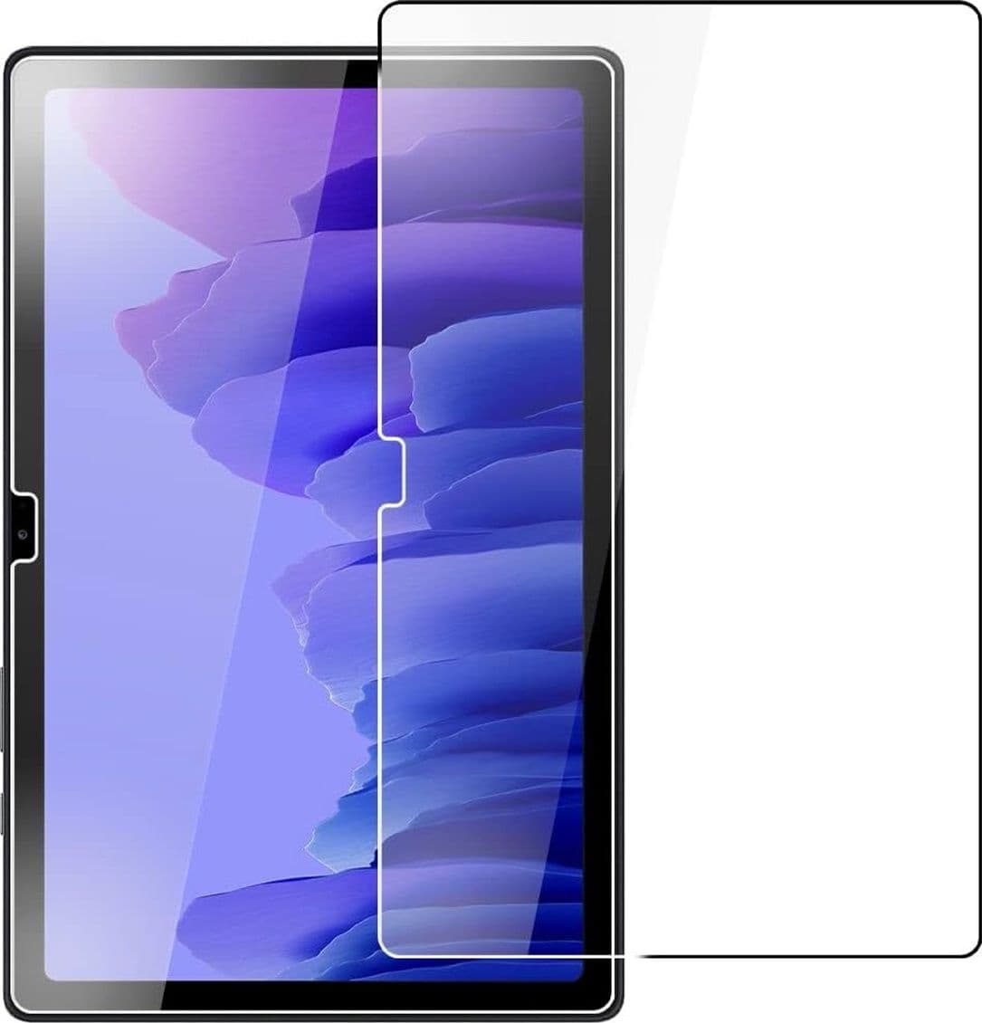 Custodia per Samsung Galaxy Tab A7 10.4" con Vetro Temperato Incluso - Cover Slim in Pelle PU Magnetica Nero - 3