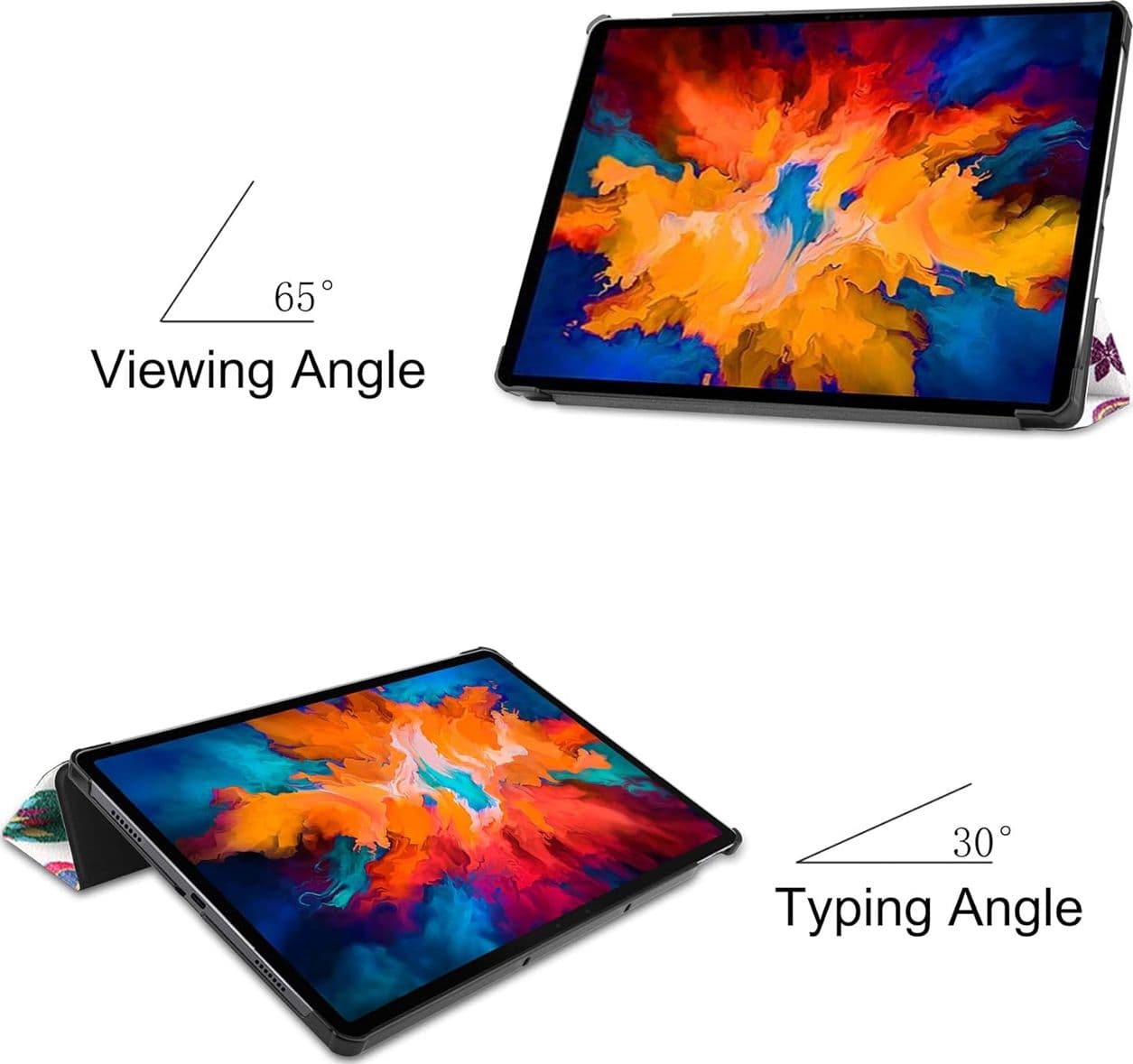 Custodia Slim per Lenovo Tab P11 Pro 11.5" - Cover con Supporto e Auto Sleep/Wake - 2