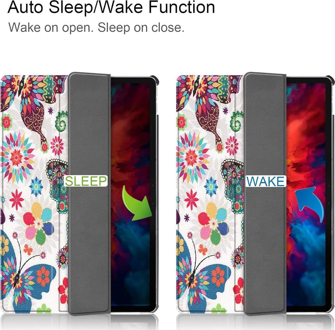 Custodia Slim per Lenovo Tab P11 Pro 11.5" - Cover con Supporto e Auto Sleep/Wake - 4