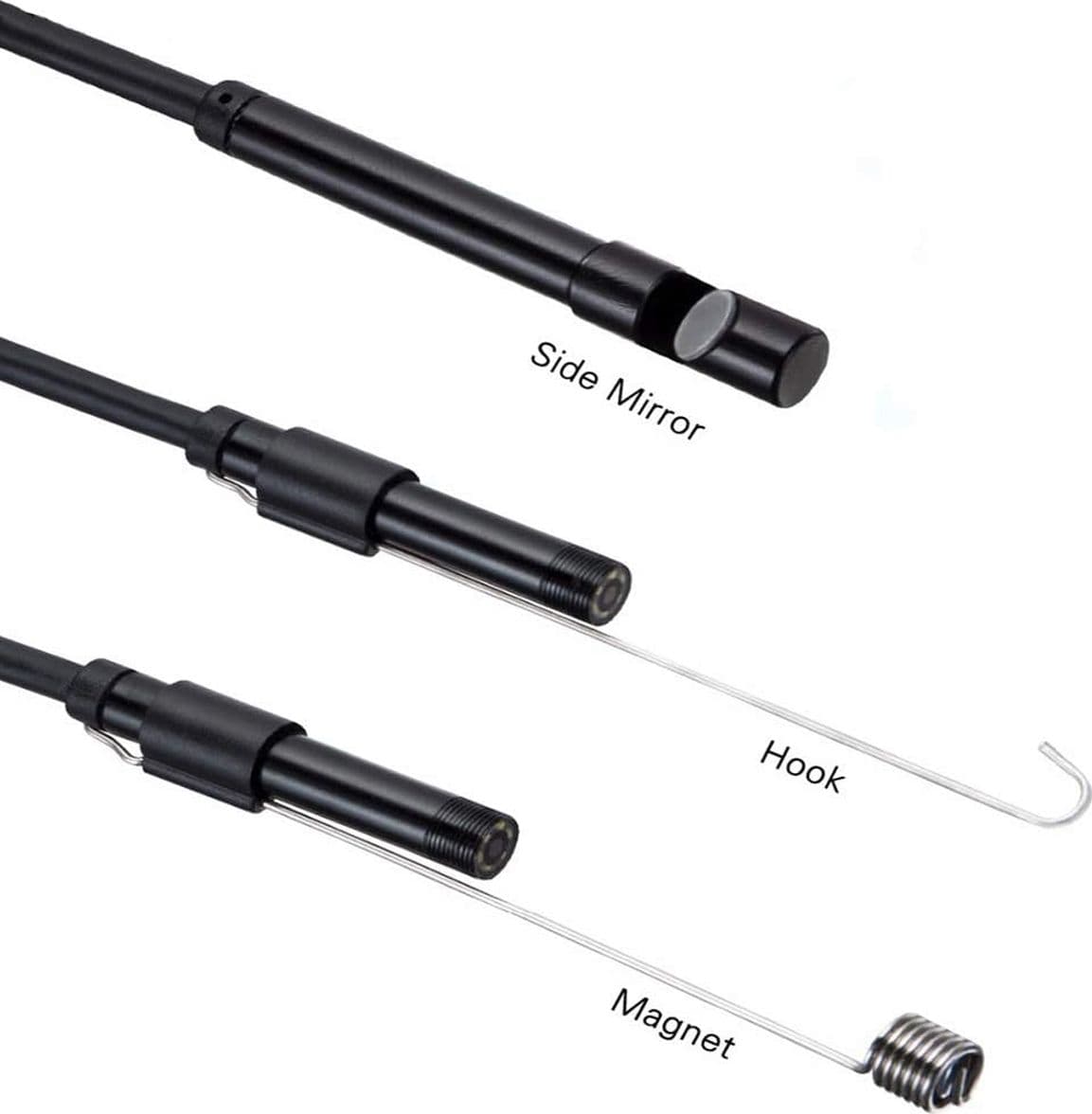 Endoscopio USB 8mm HD 1200p Cavo 5m Telecamera Ispezione Impermeabile IP68 per PC Android Bricolage Automazione Flessibile - 4