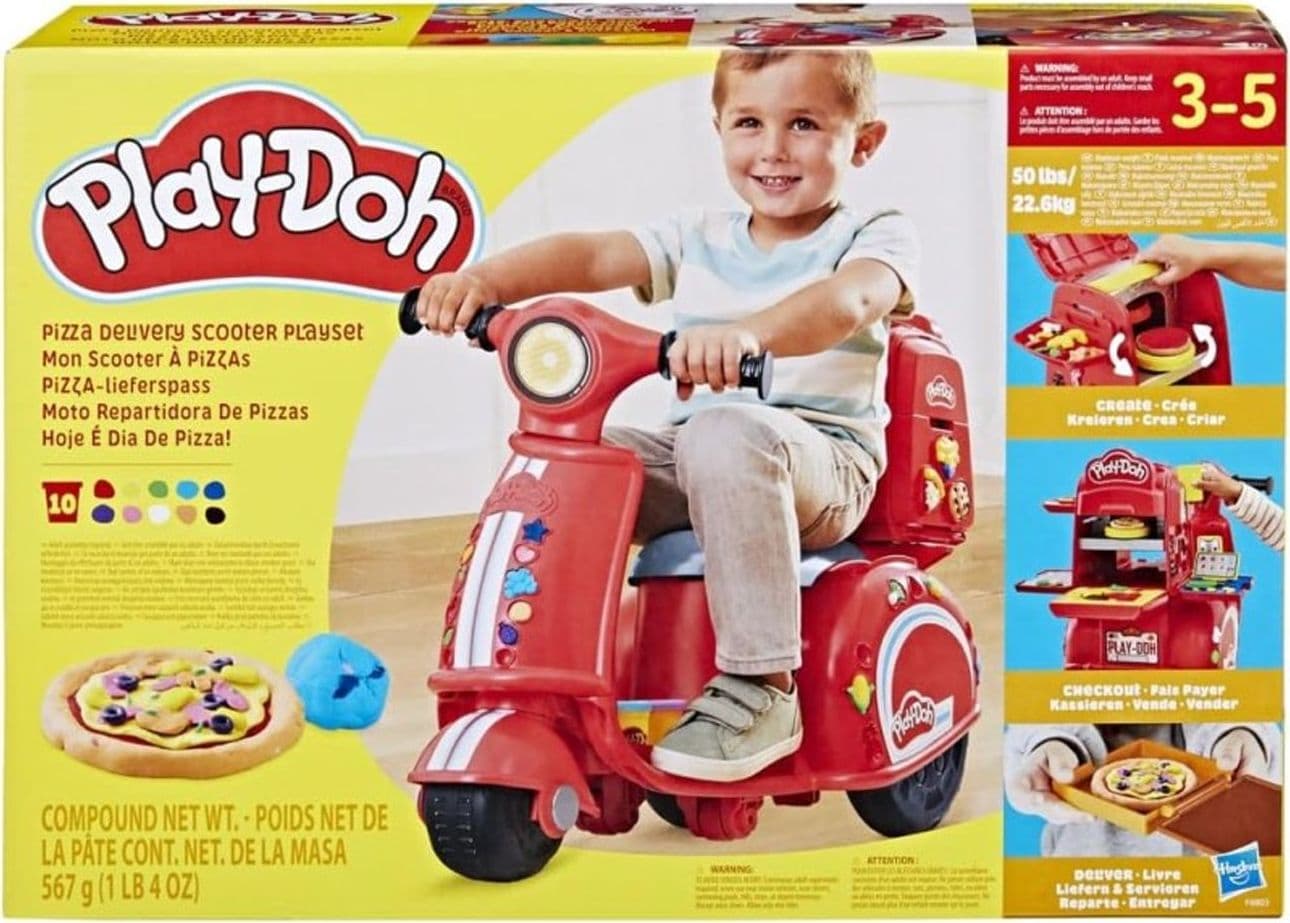 Hasbro Play-Doh Pizza a Domicilio Playset con Scooter con Attività Manuali - 2