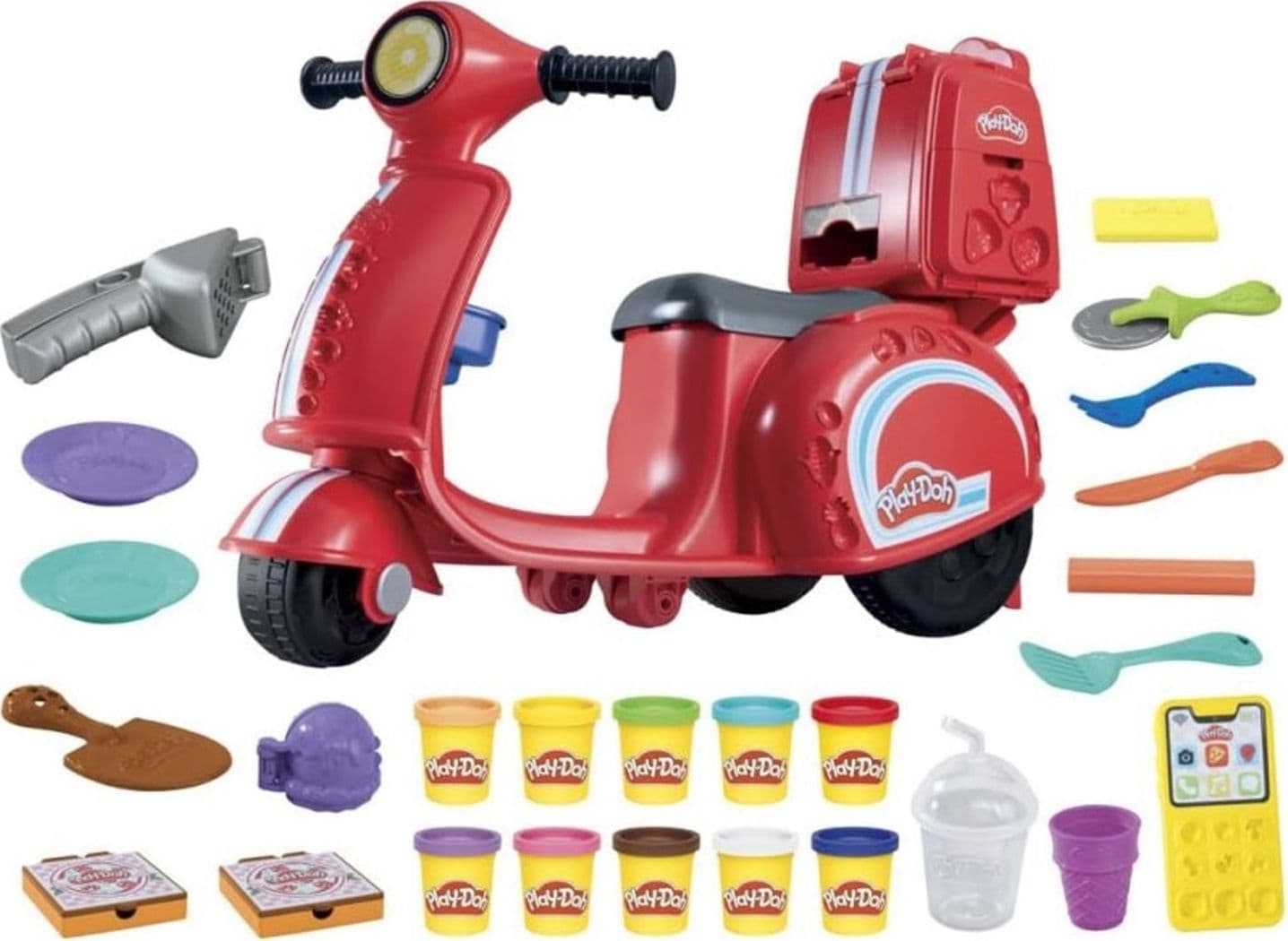Hasbro Play-Doh Pizza a Domicilio Playset con Scooter con Attività Manuali - 3