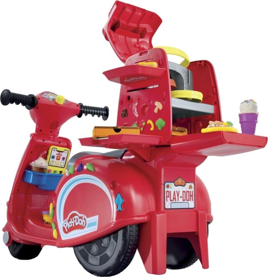 Hasbro Play-Doh Pizza a Domicilio Playset con Scooter con Attività Manuali - 4