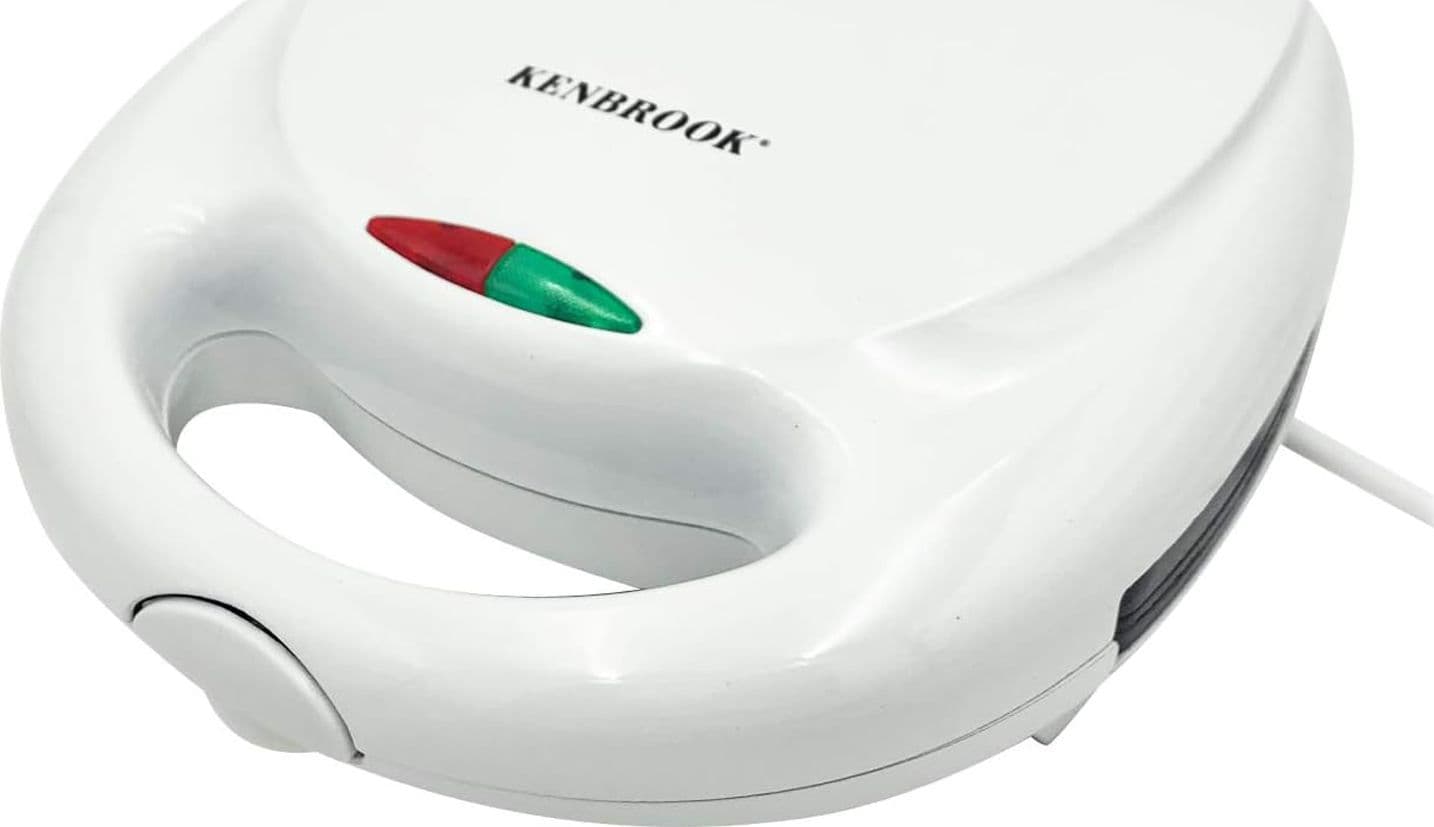 KENBROOK Piastra Elettrica per Noci Dolci e Waffle Macchina 3-in-1 per Sandwich Tostapane e Fornetto Colazione con Piastre Antiaderenti 12 Cavità - 2