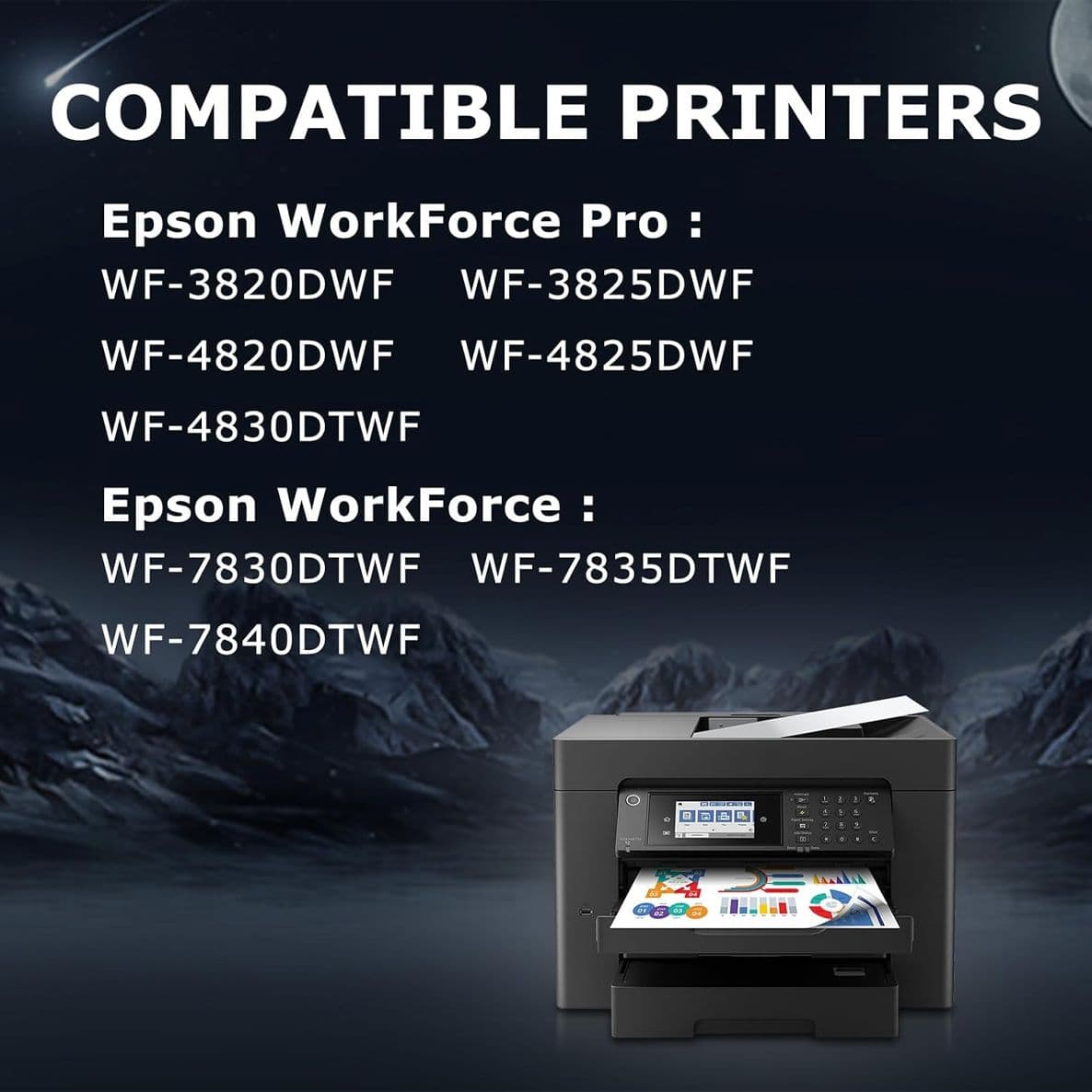 Kit da  6 Cartucce per Epson 405 XL per Epson Workforce Pro WF-4820DTWF WF-7830DWF WF-3820 WF-7840DTWF WF-4830DTWF WF-4820DWF WF-3825DWF WF-4825DWF WF-7835DTWF Giallo Ciano Magenta - 2