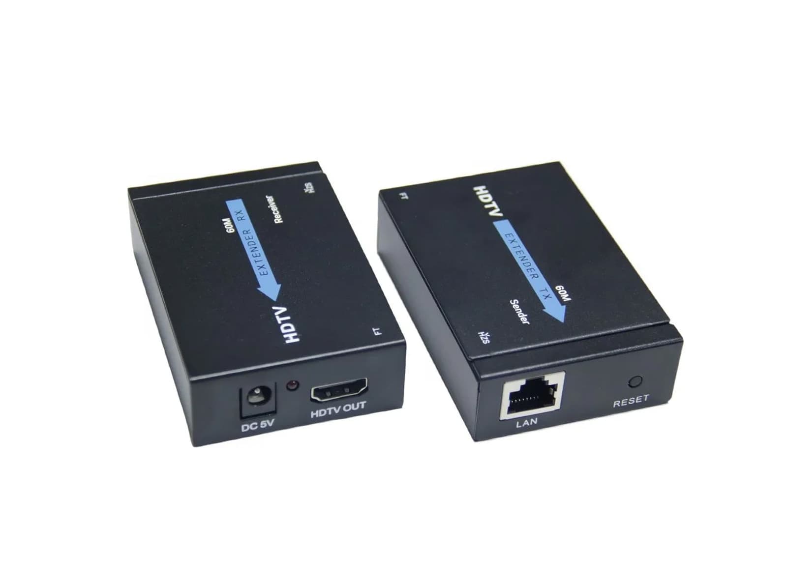Kit Extender Ricevitore e Trasmettitore HDTV Extender Ethernet Segnale Audio Video HDMI su Cavo Di Rete LAN Over Cat5e Cat6 fino a 60 Metri 1080p