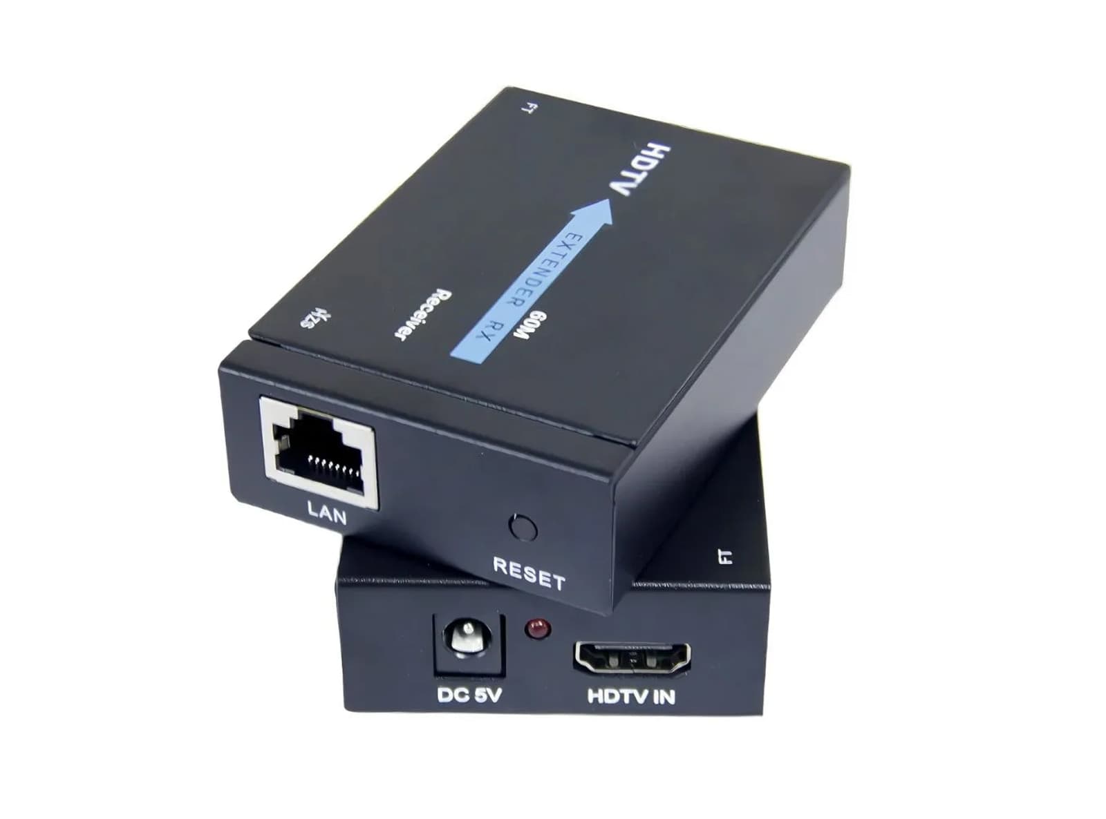 Kit Extender Ricevitore e Trasmettitore HDTV Extender Ethernet Segnale Audio Video HDMI su Cavo Di Rete LAN Over Cat5e Cat6 fino a 60 Metri 1080p - 3