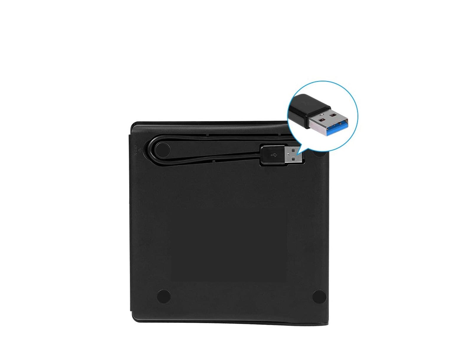 Masterizzatore DVD-RW Esterno USB 3.0 Ultra Slim Portatile Player e Writer Lettore DVD Plug & Play per PC - 2