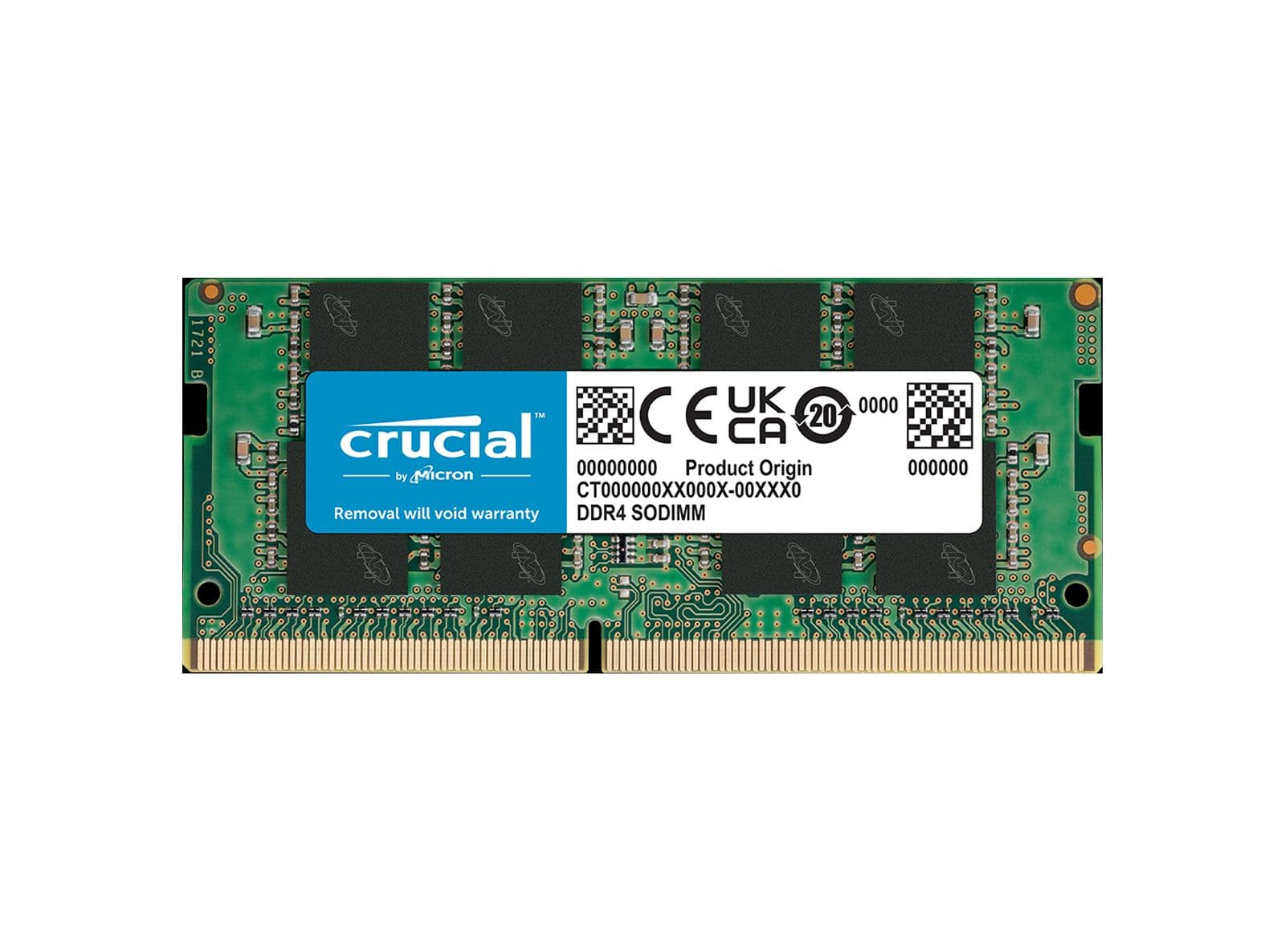 Memoria RAM Crucial SO-DIMM 8GB DDR4 3200MHz per Laptop CT8G4SFRA32A