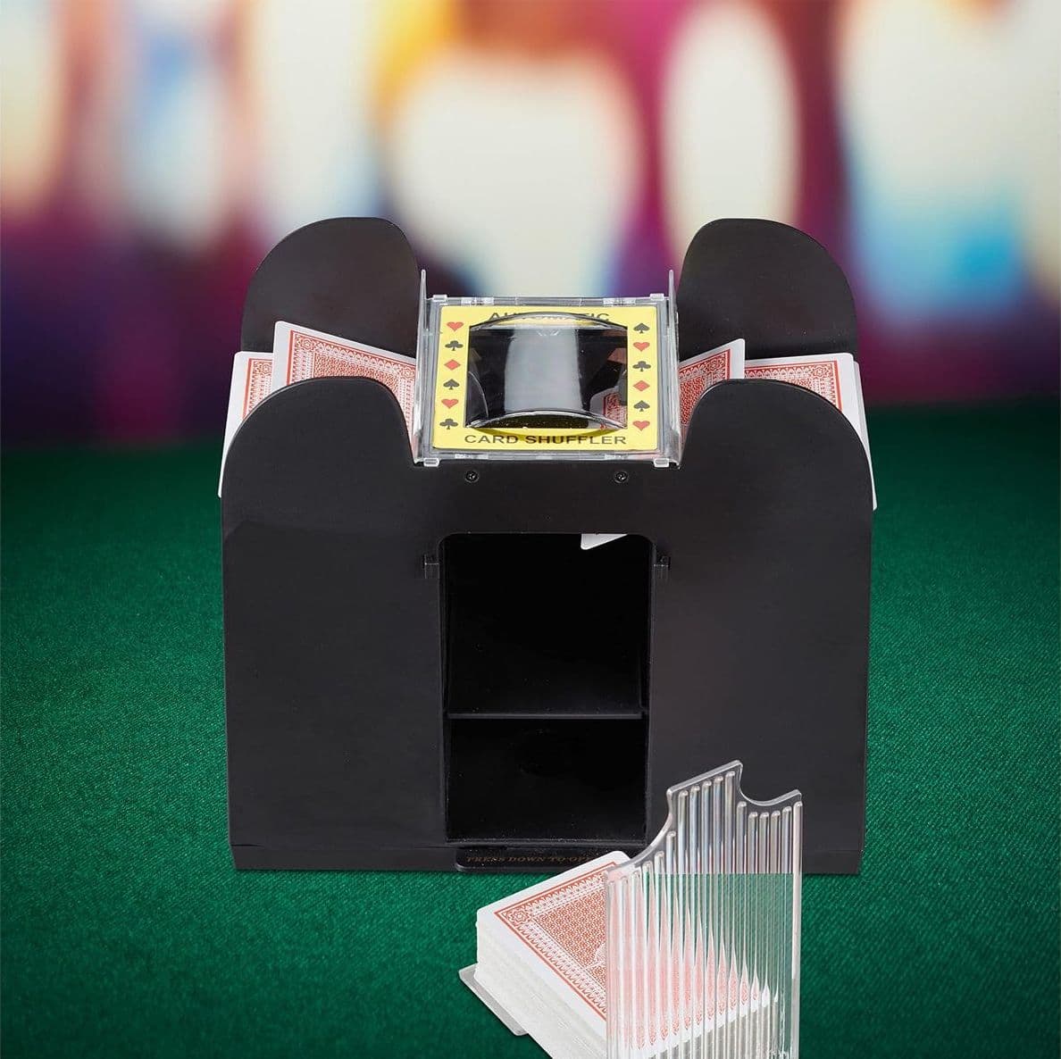 Mescolatore Automatico di Carte da Gioco Mischiacarte 6 Mazzi Distributore in Plastica Card Shuffler - 2
