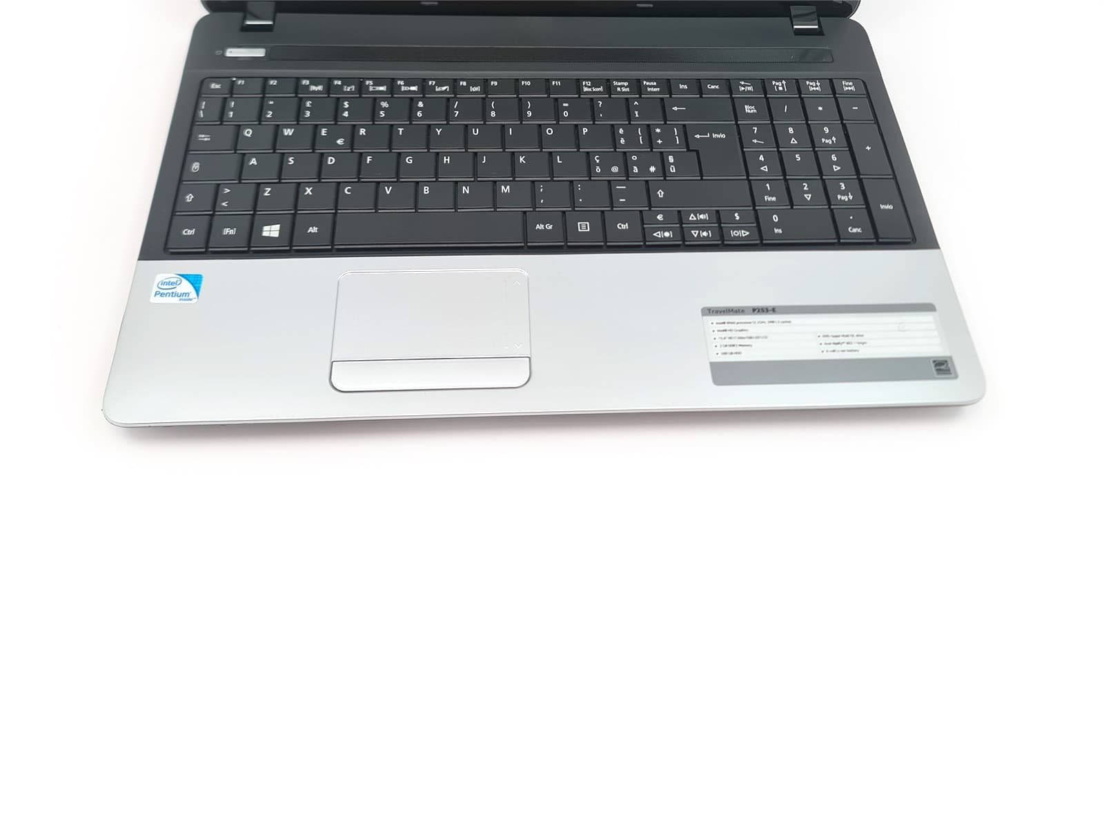 Notebook ACER TRAVELMATE P253-E 15.6" Intel Pentium B960 Ram 4GB DDR3 HDD 500GB HDMI Batteria da Sostituire modello Entry-Level - Ricondizionato - 2