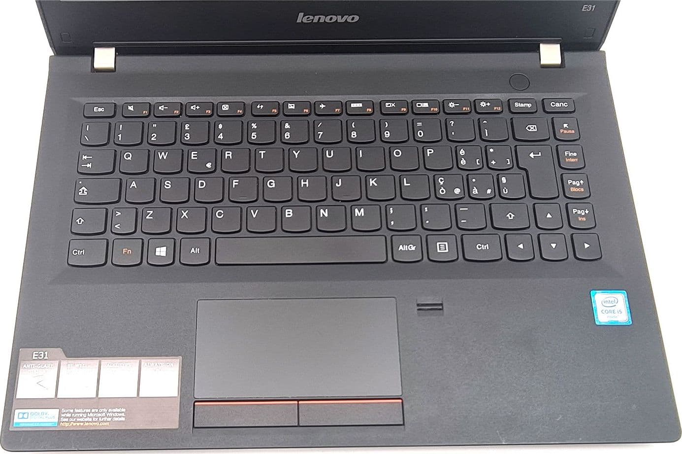 Notebook Lenovo ThinkPad E31-80 13.3" Intel I5-6200U RAM 8Gb SSD 120Gb VGA HDMI - Ricondizionato - 2