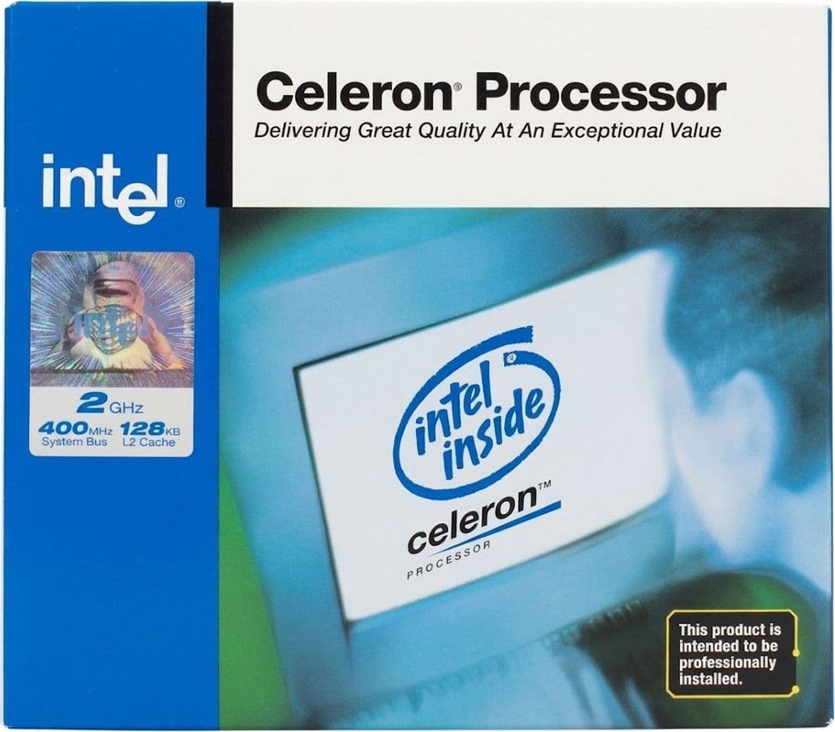 Processore CPU Intel Celeron 2.0 GHz Socket 478 128KB Cache 400Mhz Versione in Scatola - 2