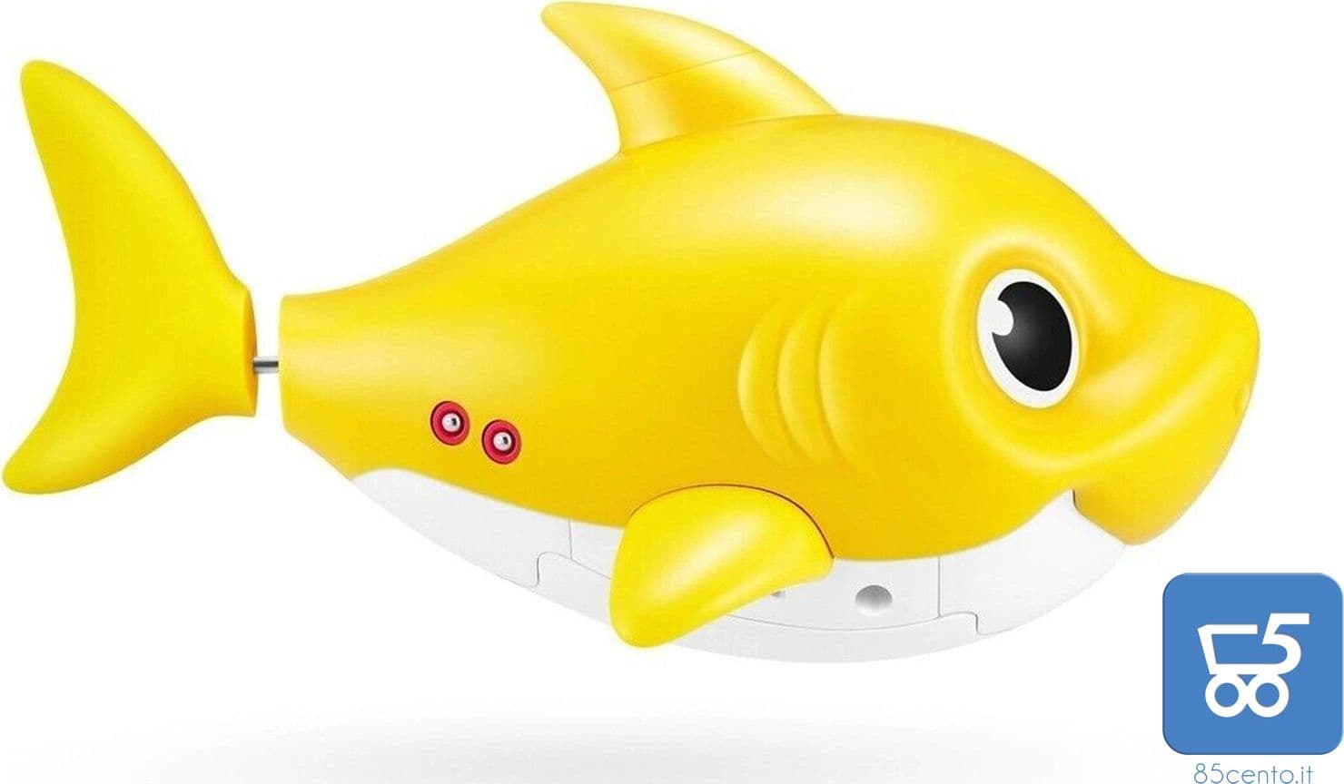 Promo 10 Pezzi Mixed 5 Gialli e 5 Blu Pinkfong Baby Shark Giocattolo da Bagno Canta e Nuota a Batteria per Bambini +18 Mesi - Rivenditore - 4