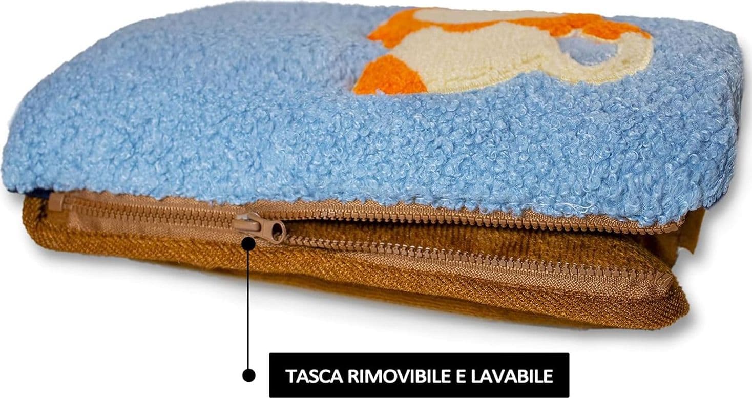 Scaldino Elettrico Borsa Acqua Calda Cuscino Rimovibile e Lavabile Scalda Mani e Piedi in Casa a Letto 500W - 2