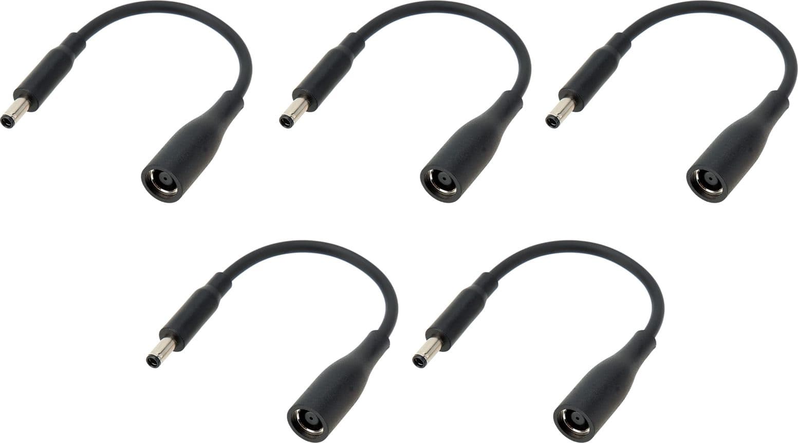Set 5 Cavetti adattatori 7.4x5.0 mm femmina a 4.5x3.0 mm spinotto maschio per alimentatore notebook Dell e XPS Laptop Workstation