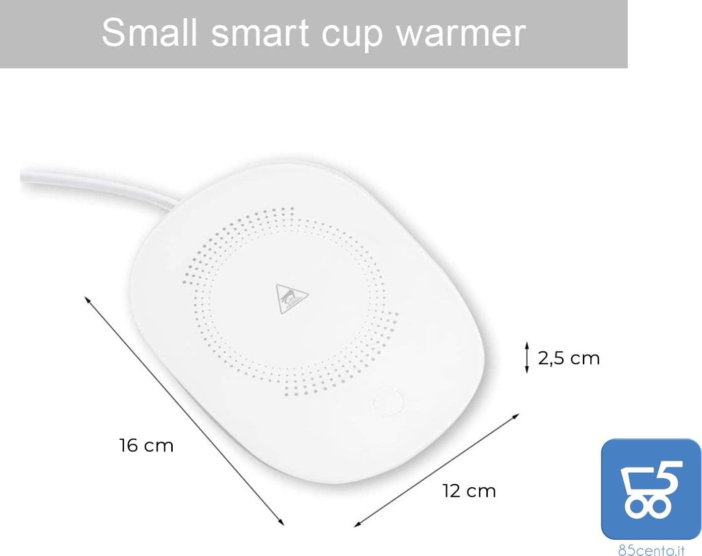 Set di 6 Scalda Tazza USB da caffè Bevande Piastra Riscaldante Impermeabile Temperatura costante 55 ° per Uso Domestico o in Ufficio con Interruttore Termico Smart Touch - Bundle confezionate singolarmente - 5