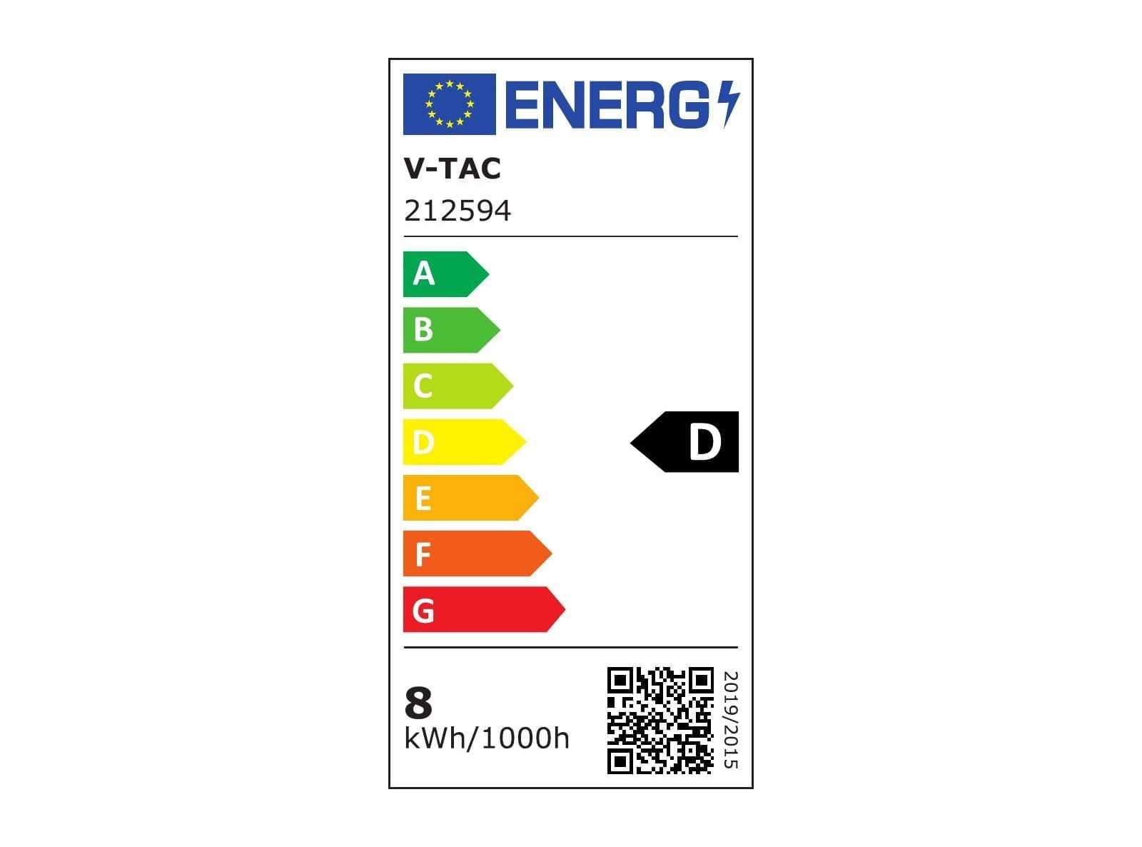 STRISCIA 630 Strip LED Bianco Naturale 4000K lunghezza 5 Metri VT-2835IP20-126 24v Potenza 8W/m SMD 2835 Potenza Totale 40W - 3