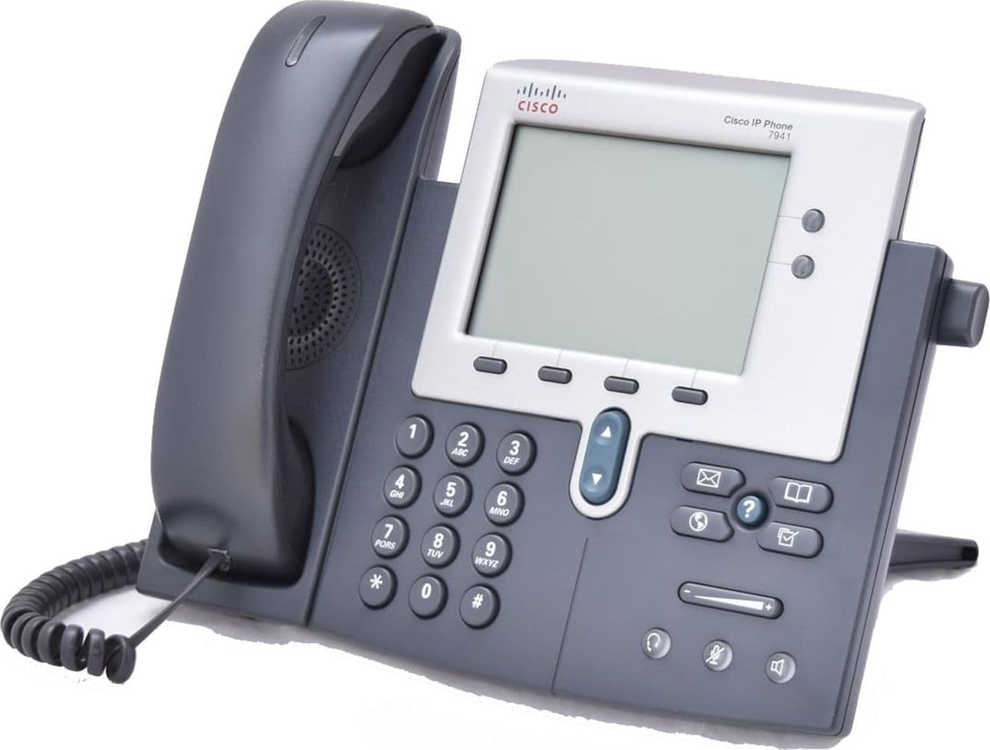 Telefono IP Cisco POE 7941 Display per Ufficio Vivavoce a Cornetta Voip - Prodotto Usato privo di cavi e alimentatore