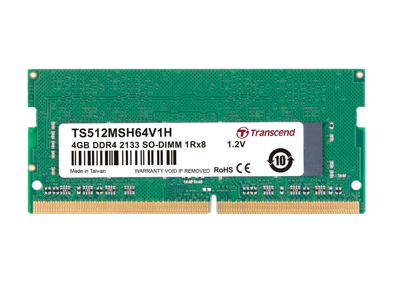 Transcend Memoria RAM 4 GB DDR4 2133 TS512MSH64V1H per Portatili Notebook