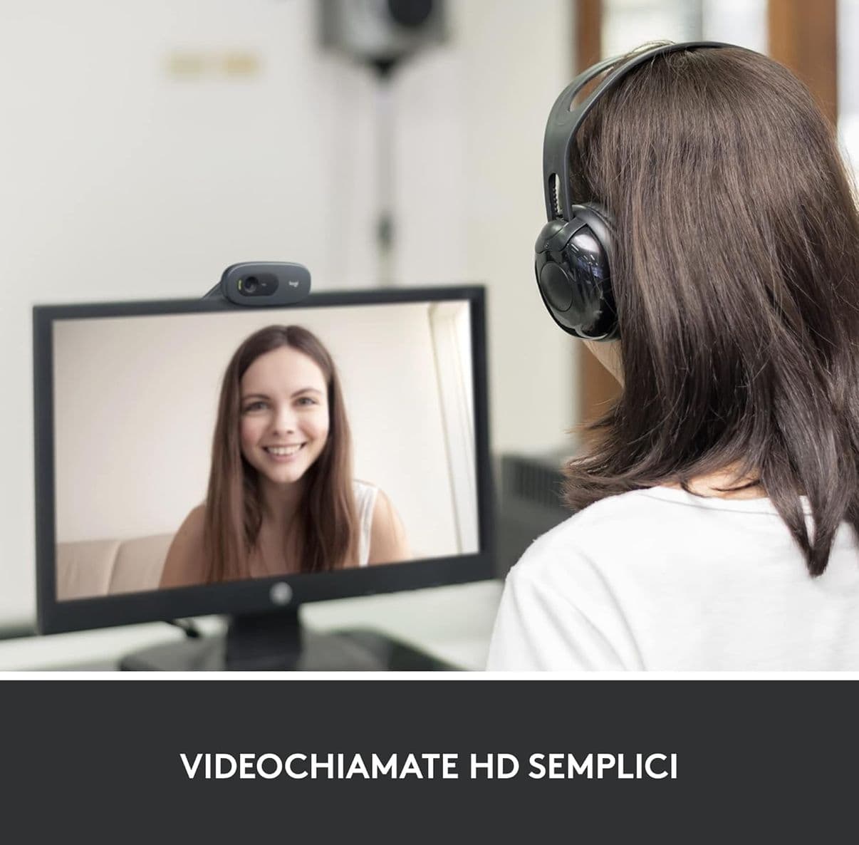 Webcam Logitech C270 HD 720p 30fps con Microfono Integrato Riduzione Rumore Clip Universale USB Plug and Play per PC Smart Working e DAD - 2