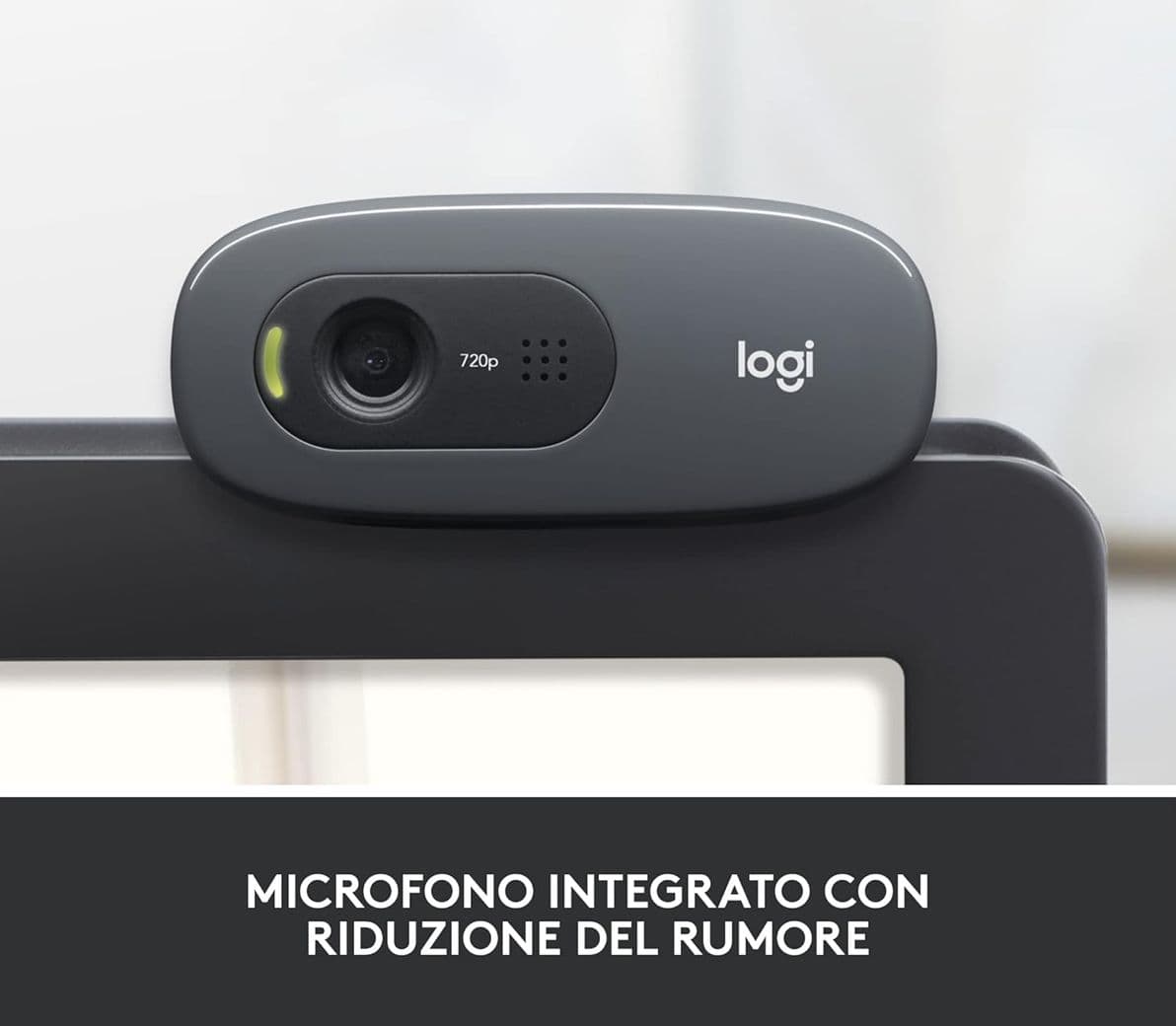 Webcam Logitech C270 HD 720p 30fps con Microfono Integrato Riduzione Rumore Clip Universale USB Plug and Play per PC Smart Working e DAD - 3