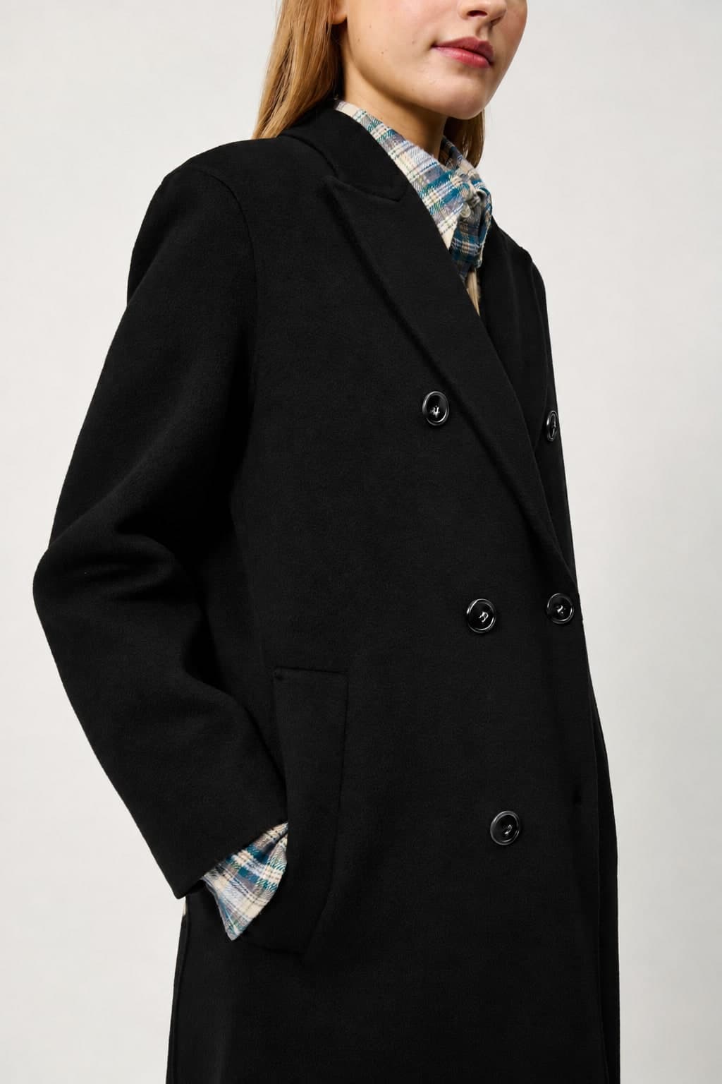 Roy Roger's Cappotto donna doppiopetto in lana  RND90188CS85XXXX C0048 - 4