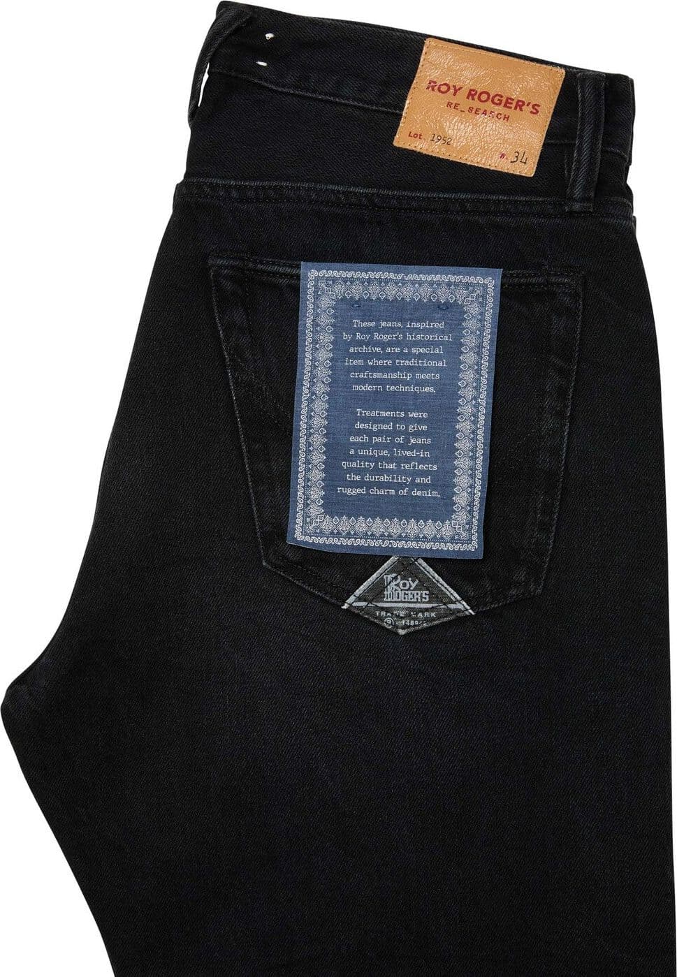 Roy Roger's Jeans Uomo Cult Wide Re-Search Denim Black Nolita RSC001CT263261 C0998 - 3