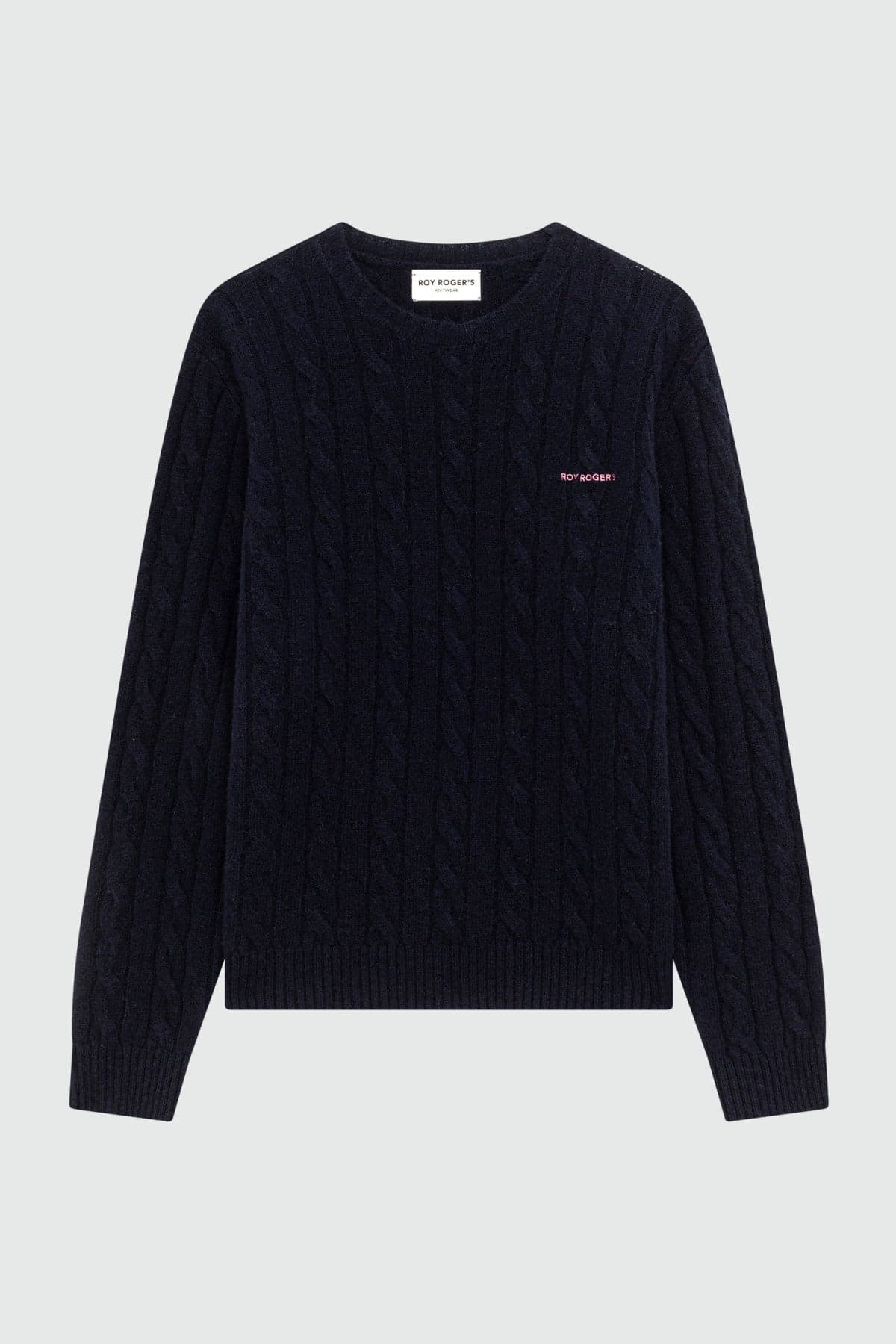 Roy Roger's maglia donna Crew cable WOMAN Cashmere wool blend. - 5