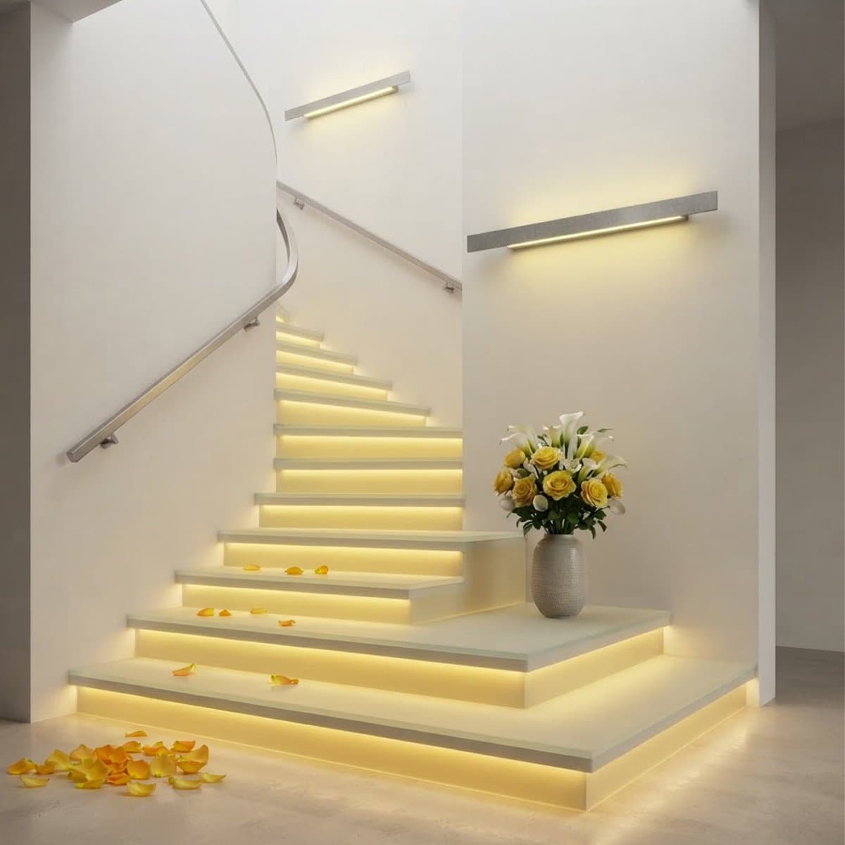 Applique moderno Promoluce DISPLAY A105 SG LED CCT 5950LM metallo grigio perla - 2