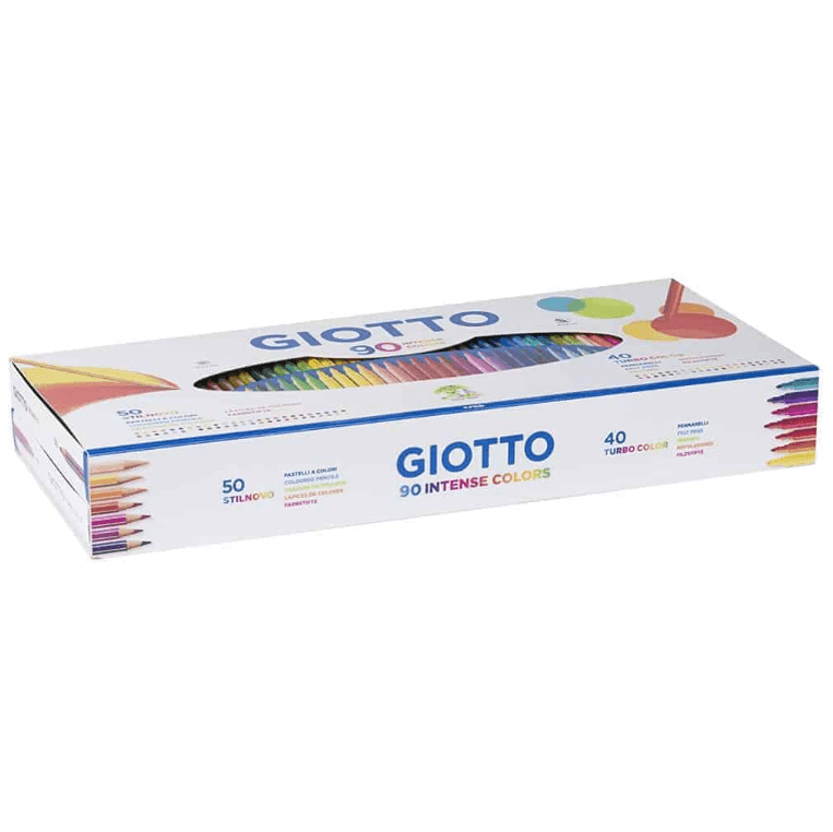 Giotto - 90 Intense Colors scatola 50 matite Stilnovo+40 pennarelli Turbo Color F25750000 - 5