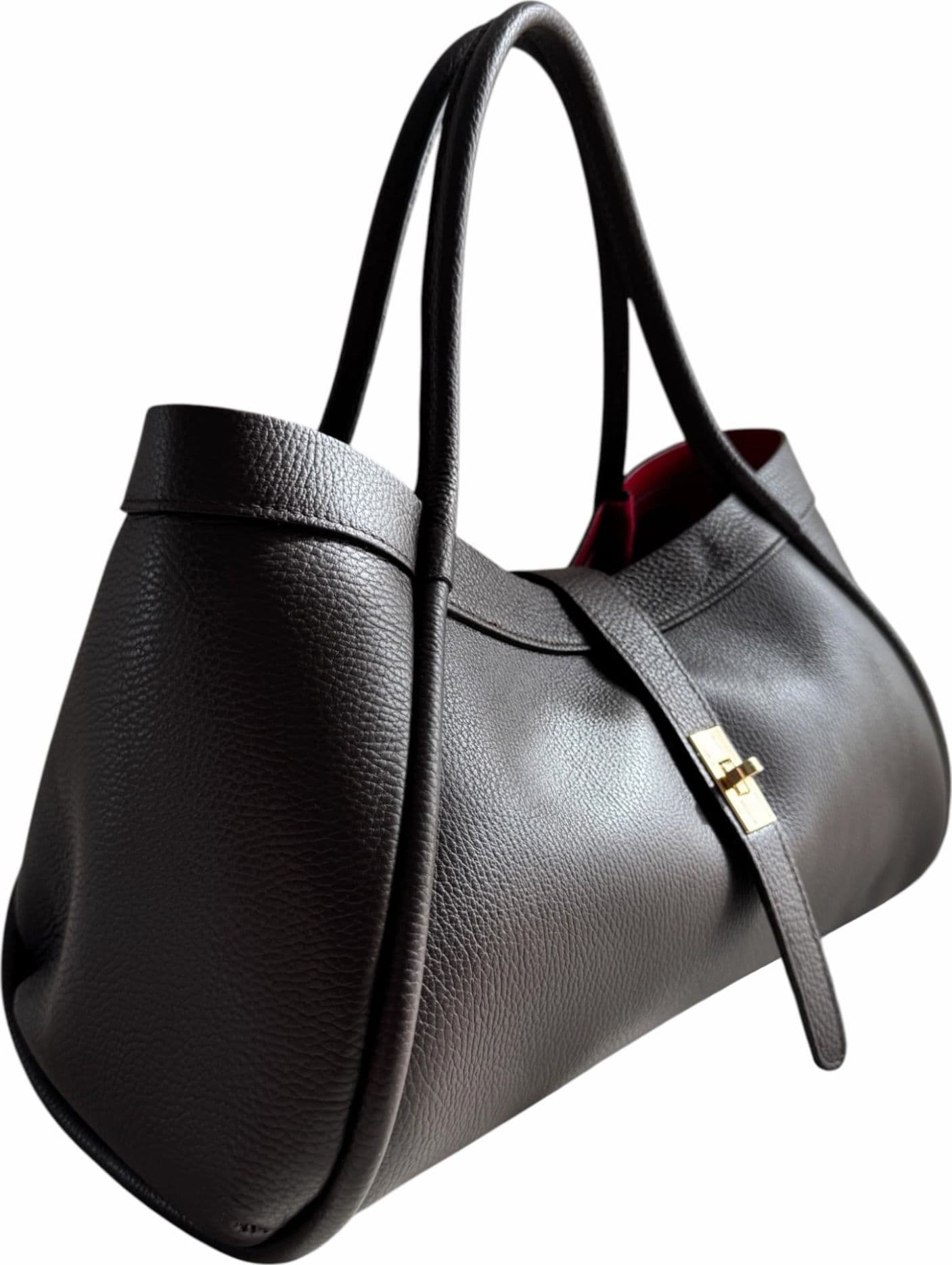 Modarno Borsa a Mano In Vera Pelle Media Con Doppio Manico 34x17x20 - 2