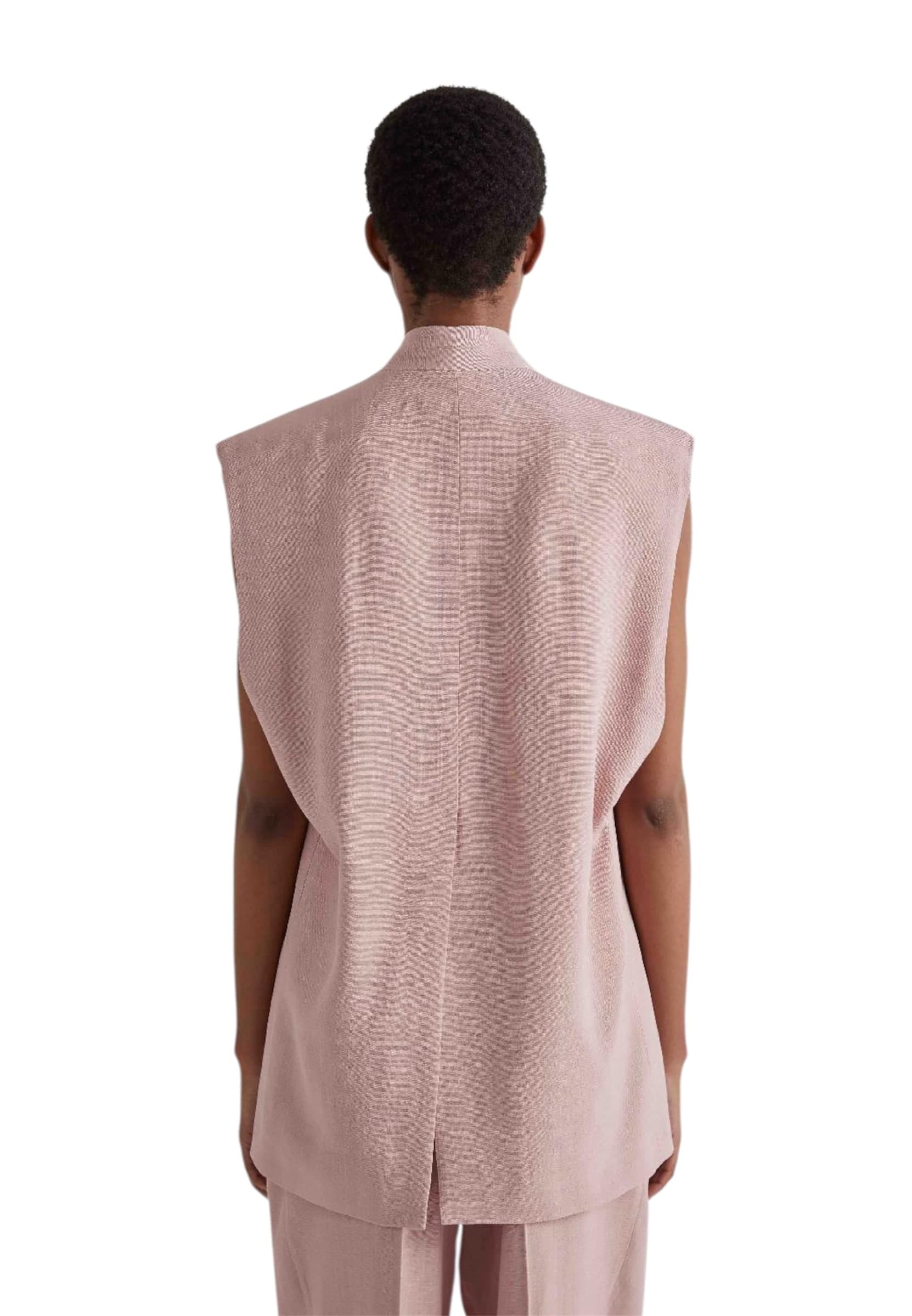MEIMEIJ Gilet oversize Donna  con bottoni a scomparsa - 2