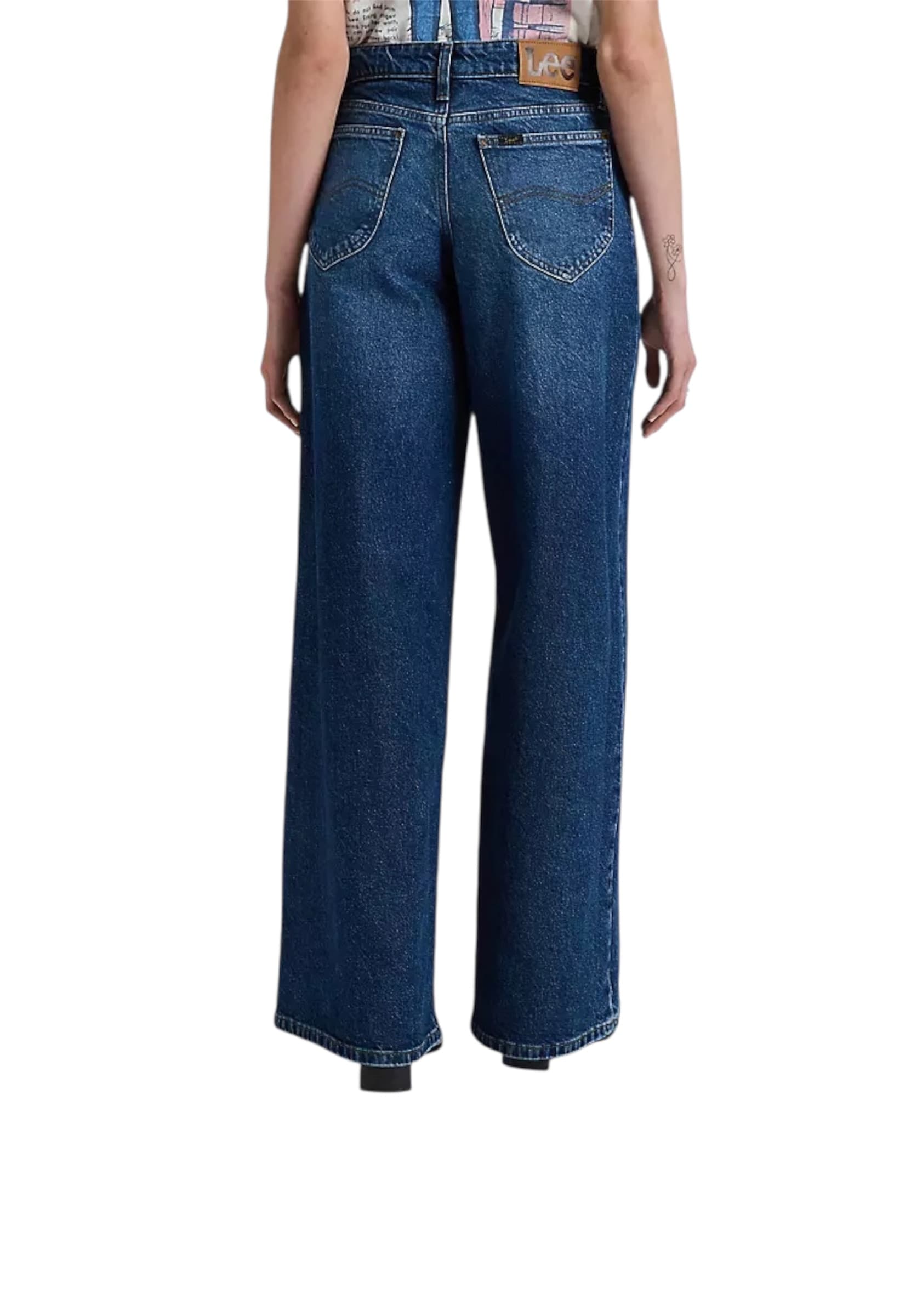 LEE JEANS Jeans mid rise baggy Donna  gamba larga - 2