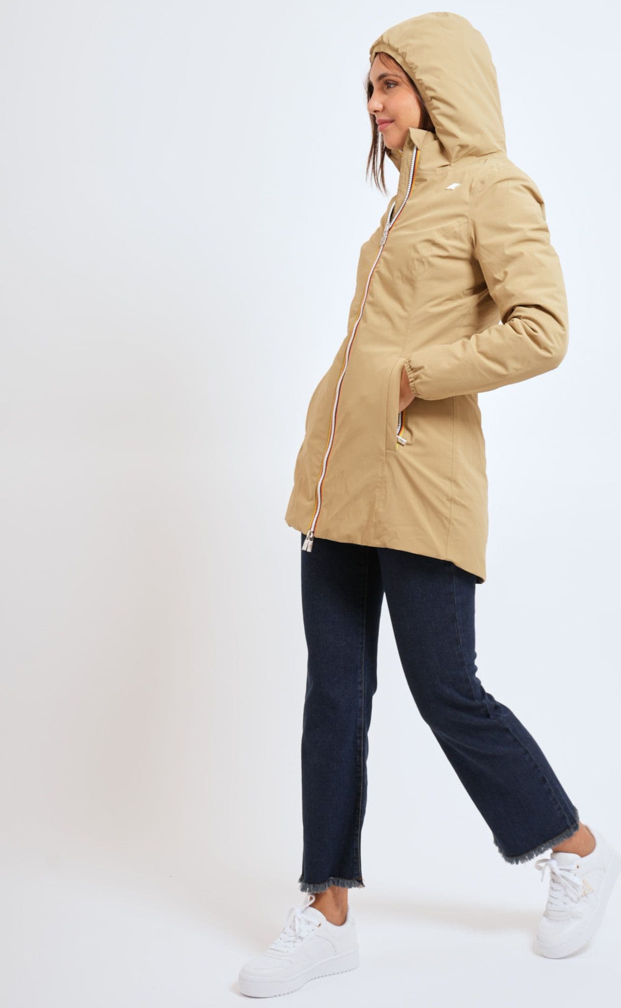 K-Way  Giacconi Beige/nero - 2