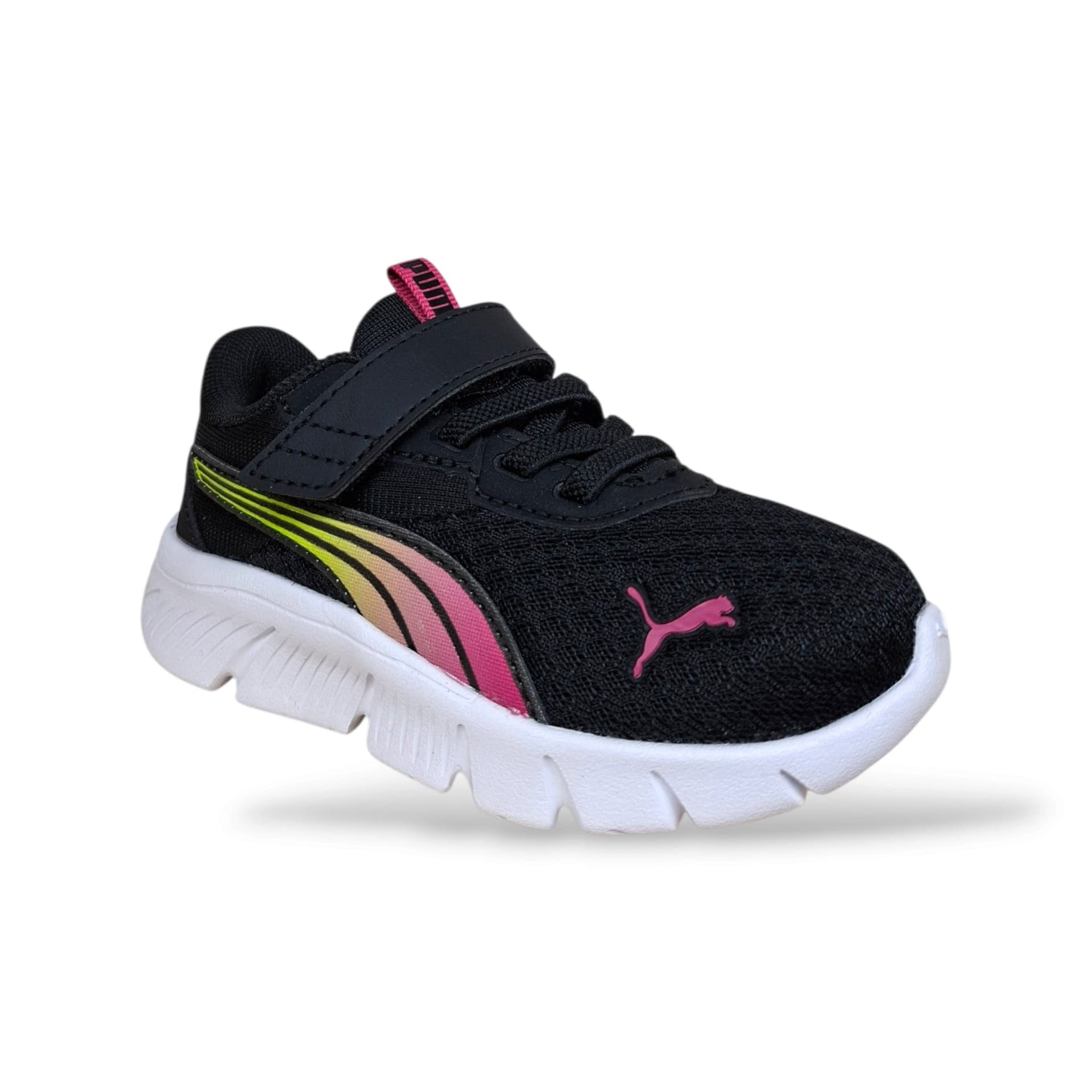 PUMA Flex Focus Sneakers Bambine Ragazze Nero Multicolor | Laccio Elastico Velcro Leggera Flessibile | Taglia 20-27 | Scarpetteria Gica - 2
