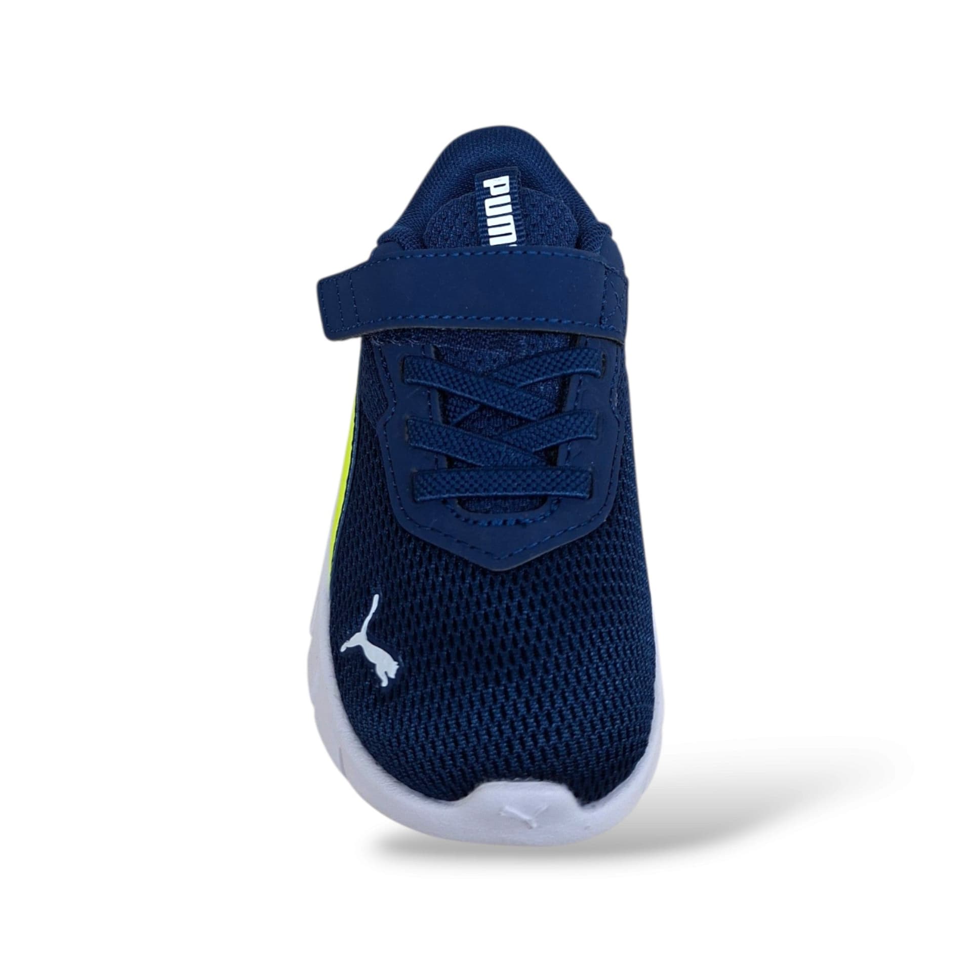 PUMA Flex Focus Sneakers Bambini Ragazzi Blue Giallo | Laccio Elastico Velcro Leggera Flessibile | Taglia 20-27 | Scarpetteria Gica - 4